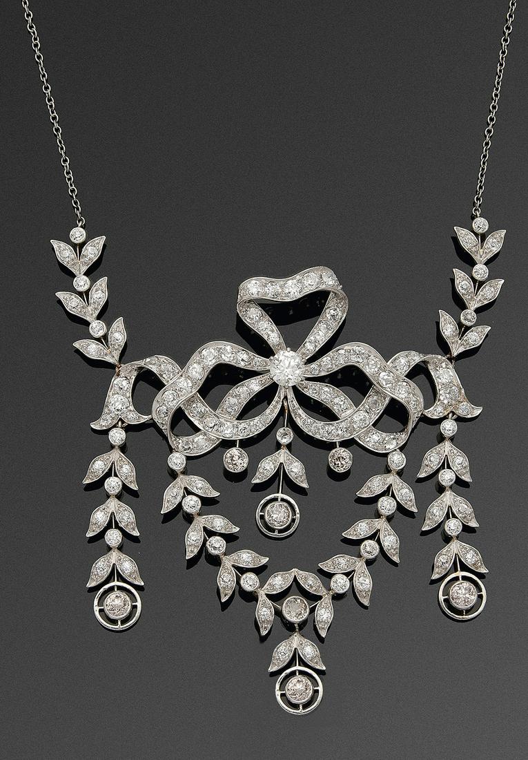 Hochfeines Diamant-Collier im Jugendstil (1 of 1)