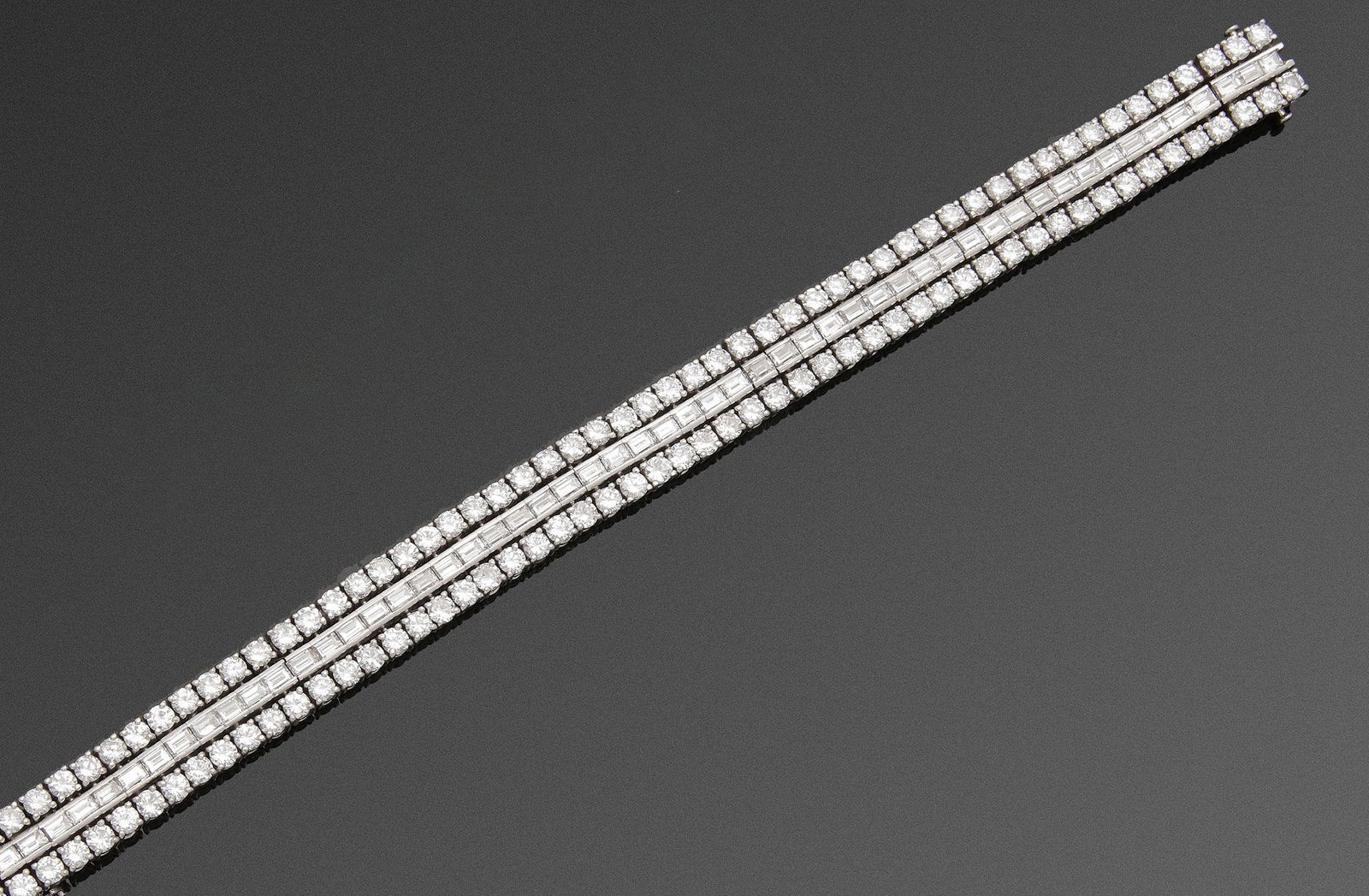 Hochfeines Cocktail-Diamantarmband Frankreich um 1960 (1 of 1)