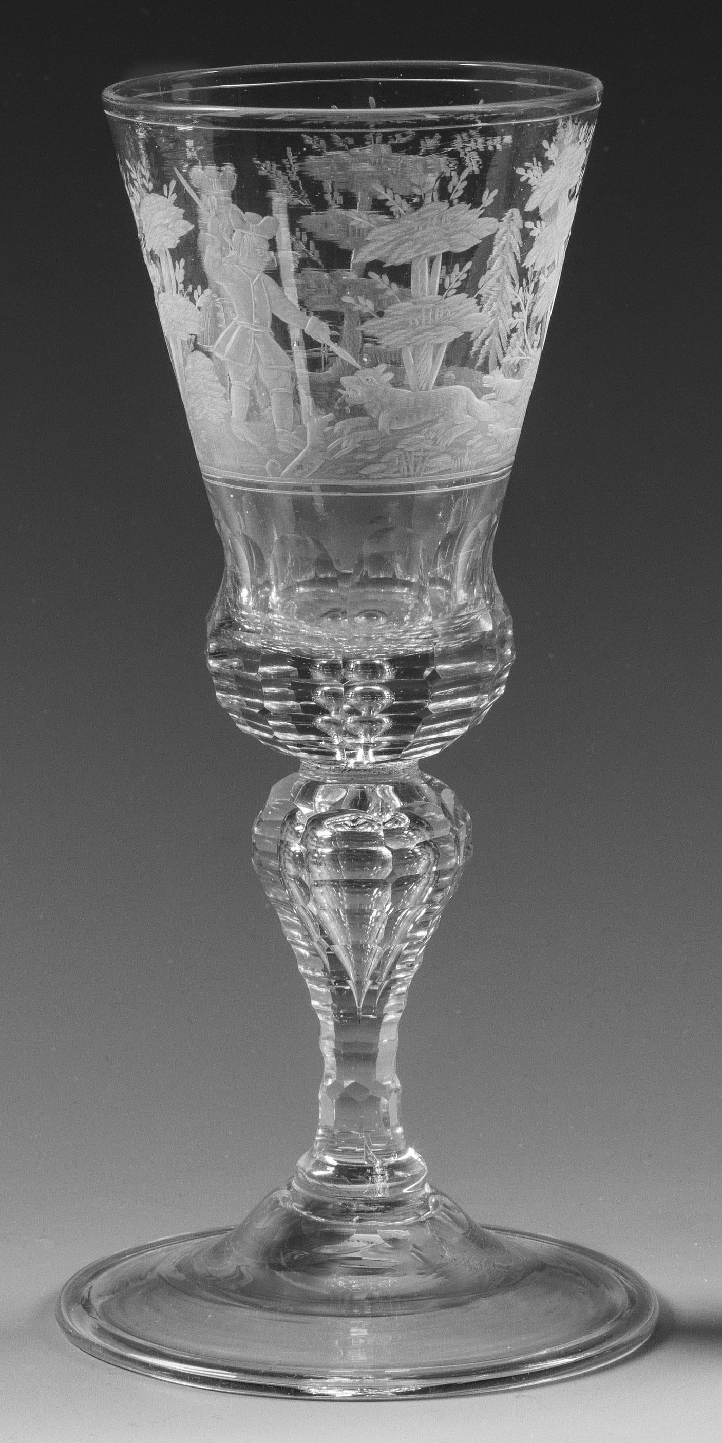 SÃ¤chsischer Barock-Pokal mit Wolfsjagd (1 of 1)