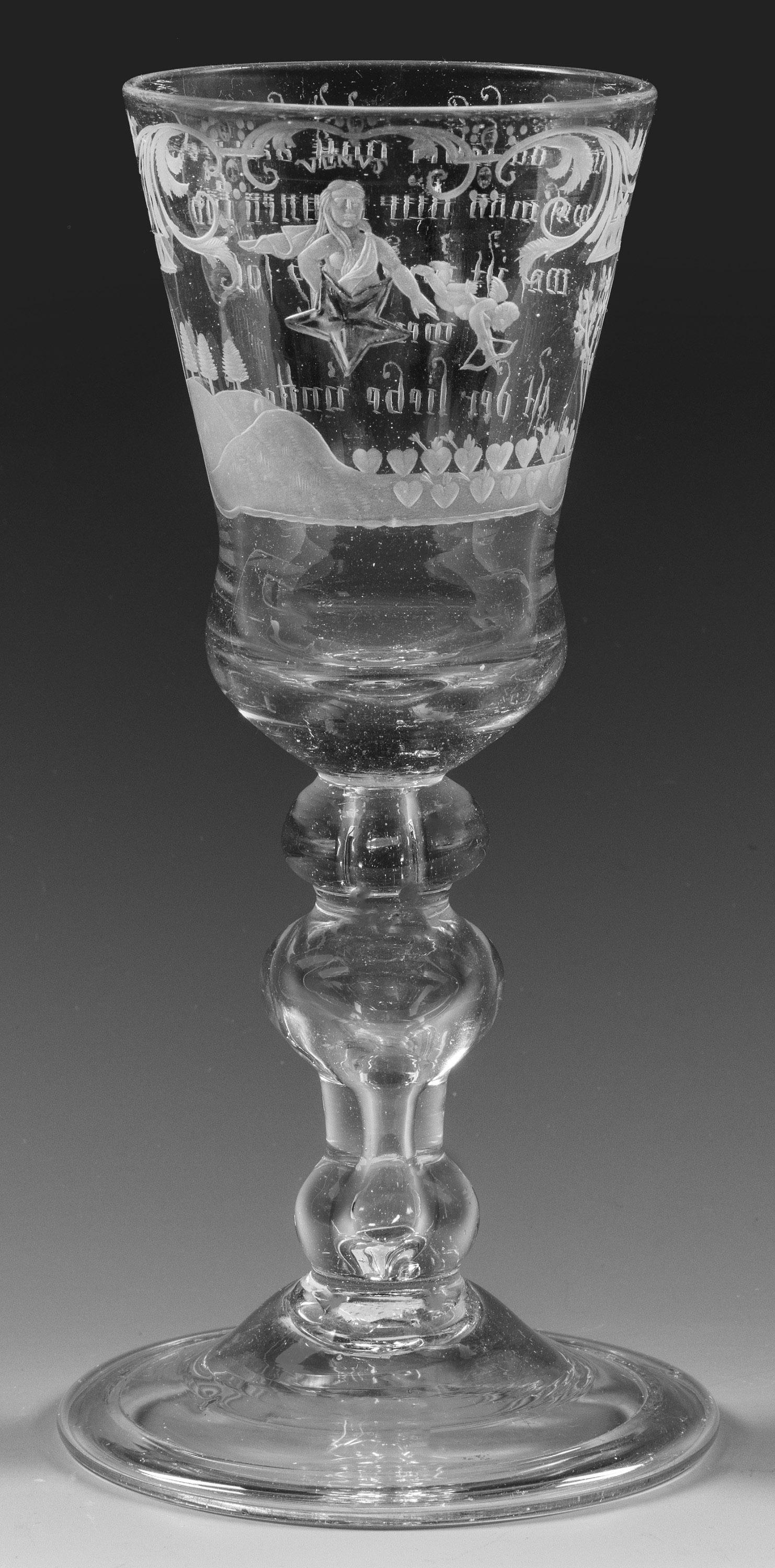 Seltener Lauensteiner Barock-Pokal mit Liebesmotiven (1 of 1)