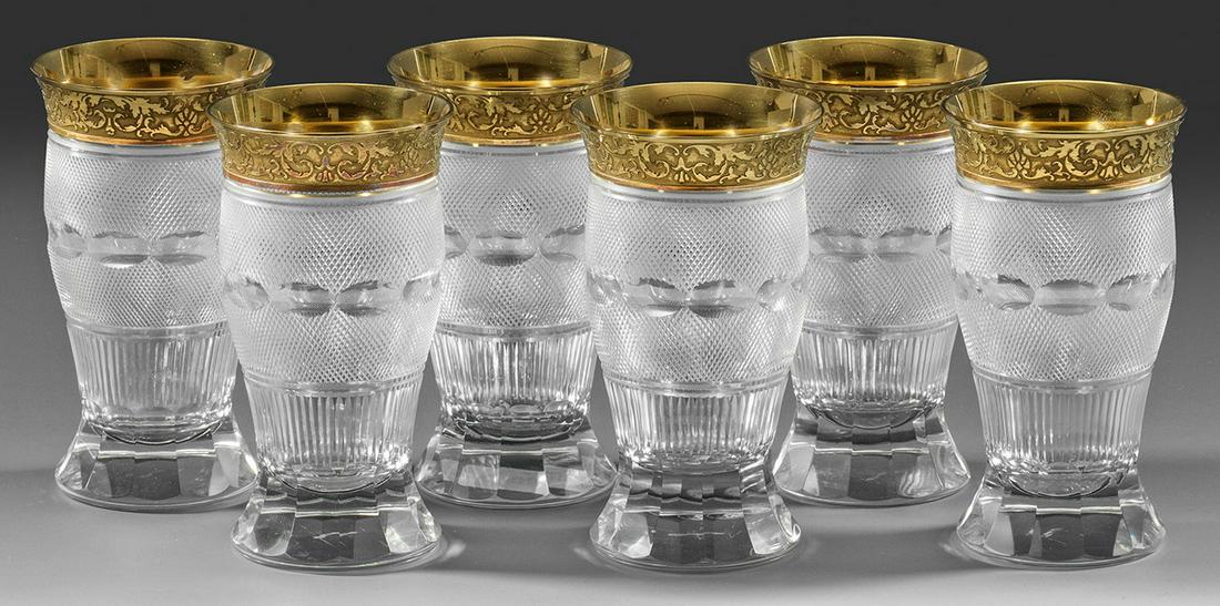 Satz von sechs Moser-WasserglÃ¤sern "Splendid" (1 of 1)