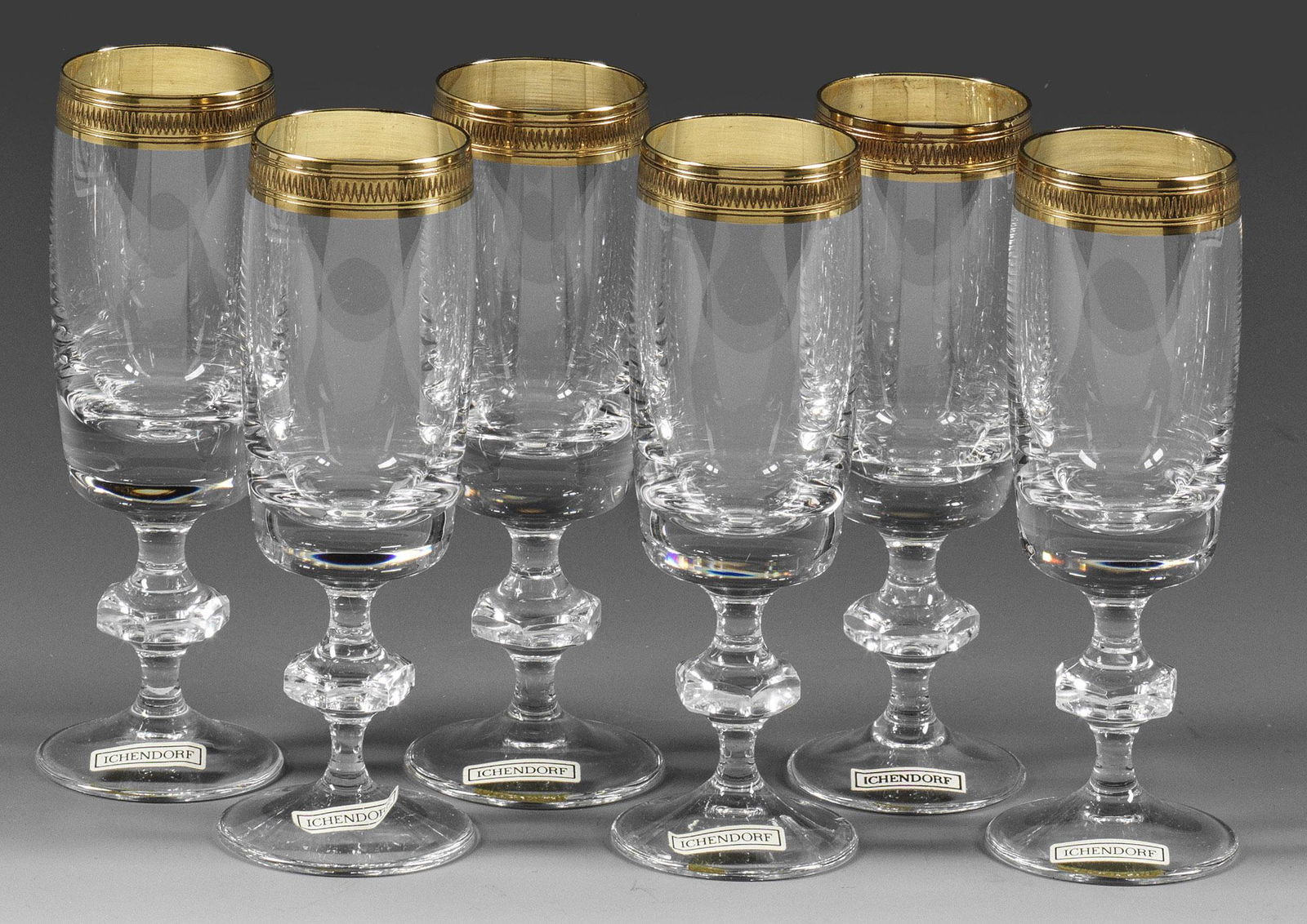 Satz von sechs Ichendorf-SchnapsglÃ¤sern "Konsul" (1 of 1)