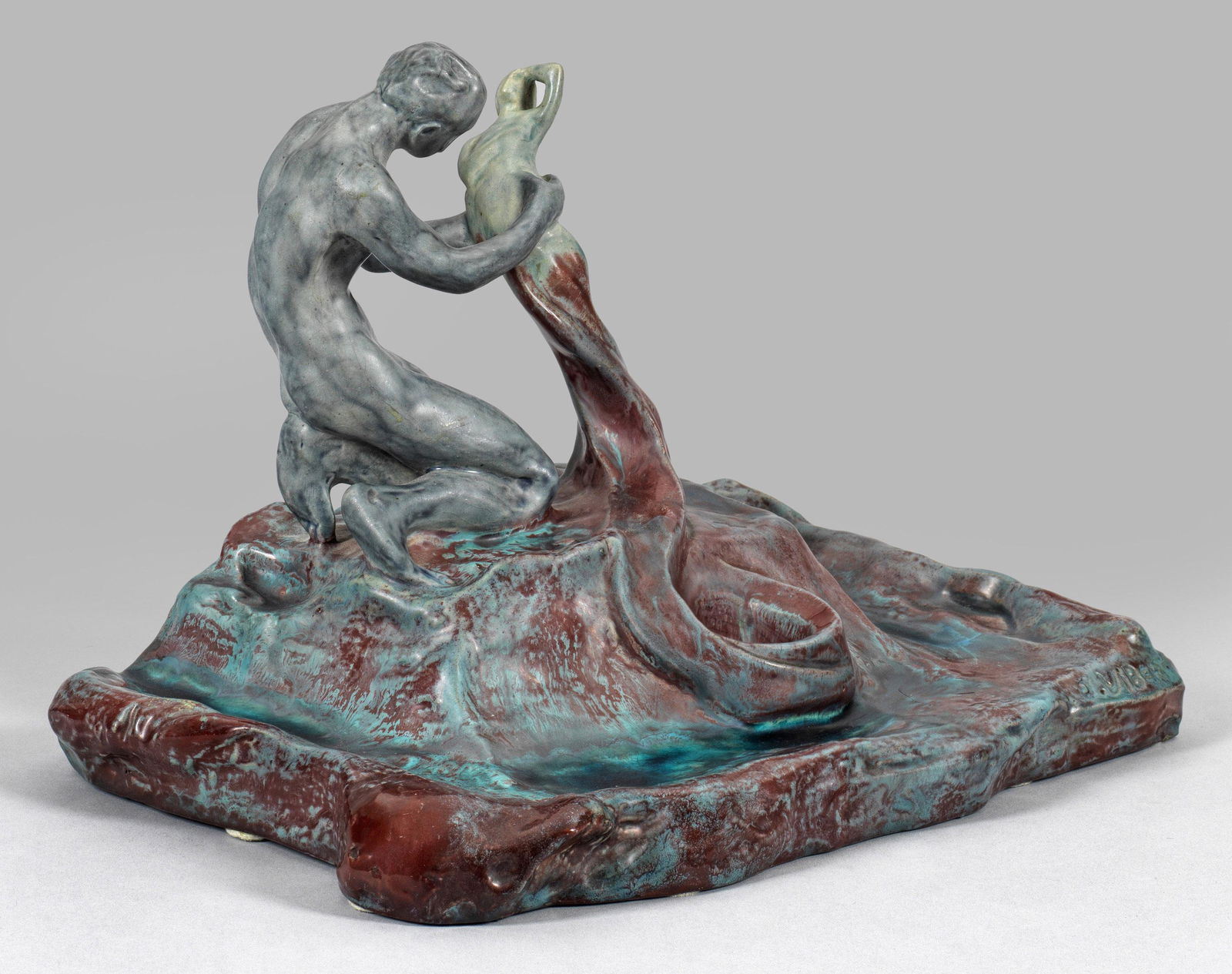 FigÃ¼rliches Jugendstil-Schreibzeug von James Vibert (1 of 1)