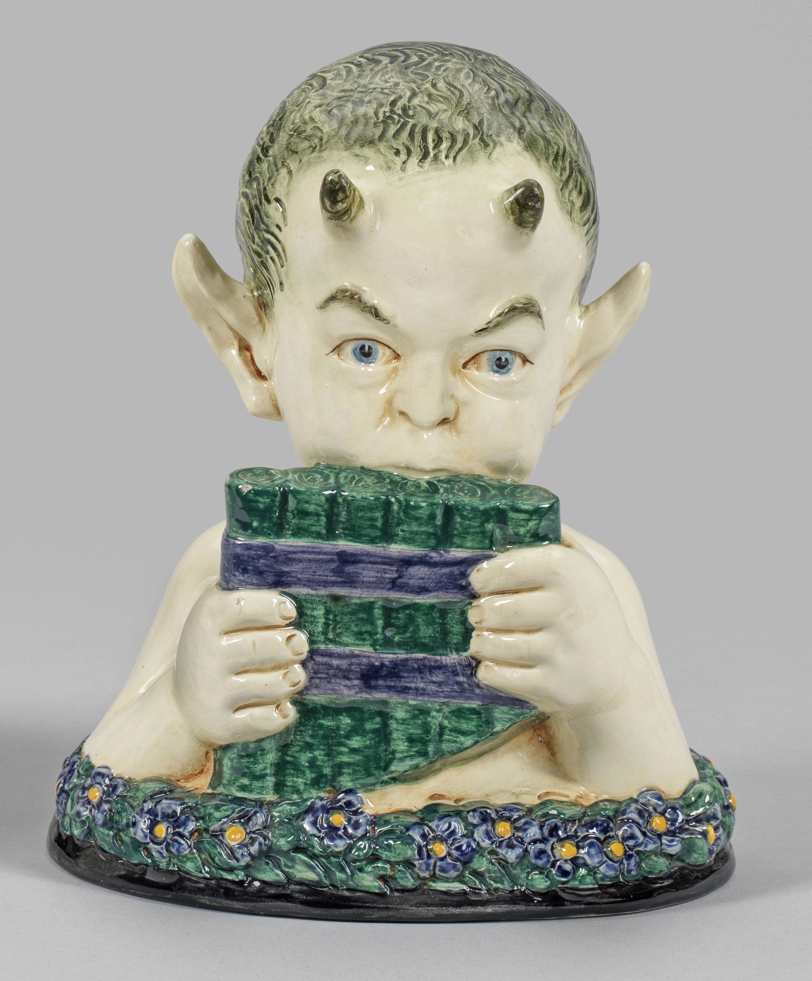 Karlsruhe-BÃ¼ste eines Faunknaben mit PanflÃ¶te (1 of 1)