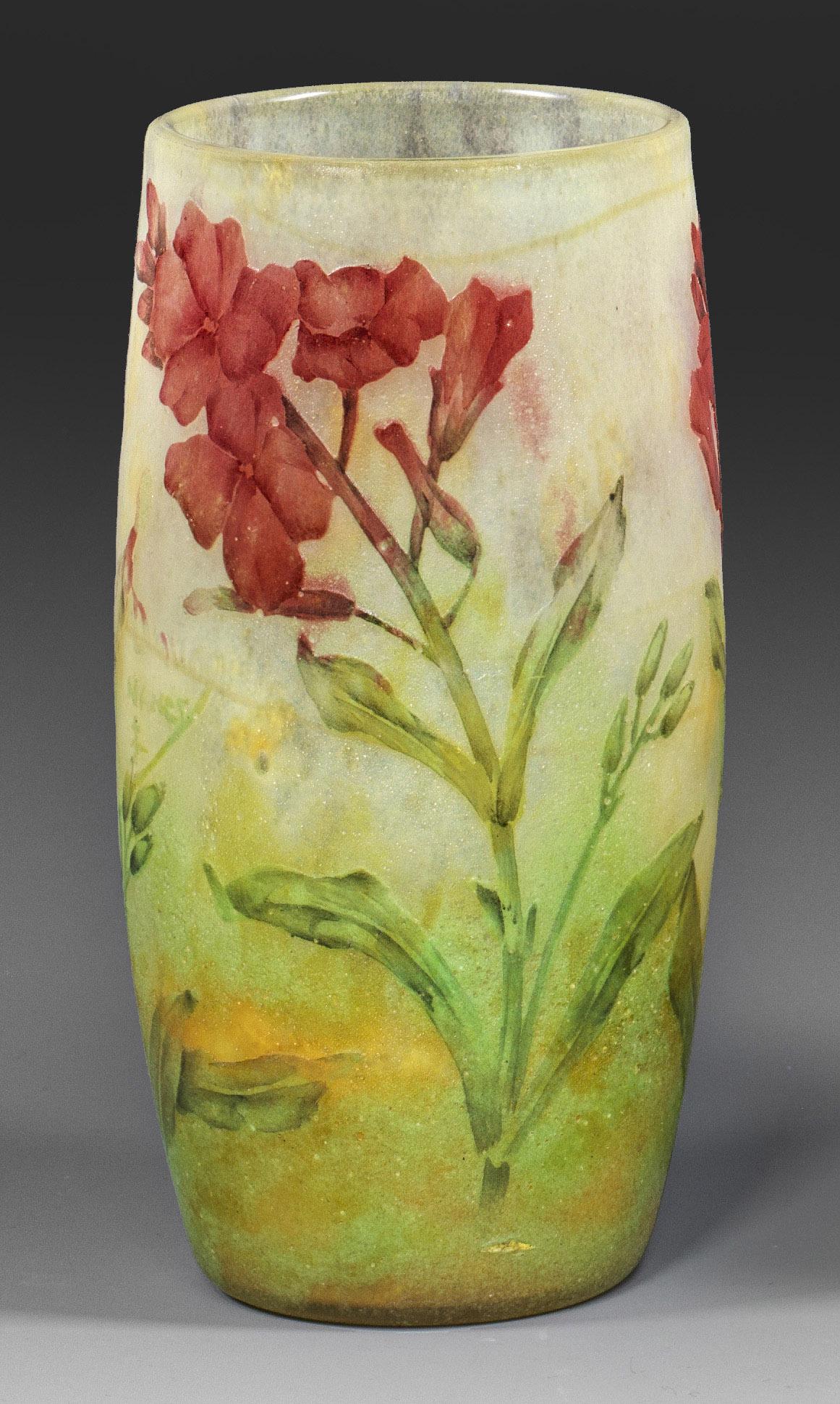 Bechervase mit floralem Dekor von Daum FrÃ¨res (1 of 1)