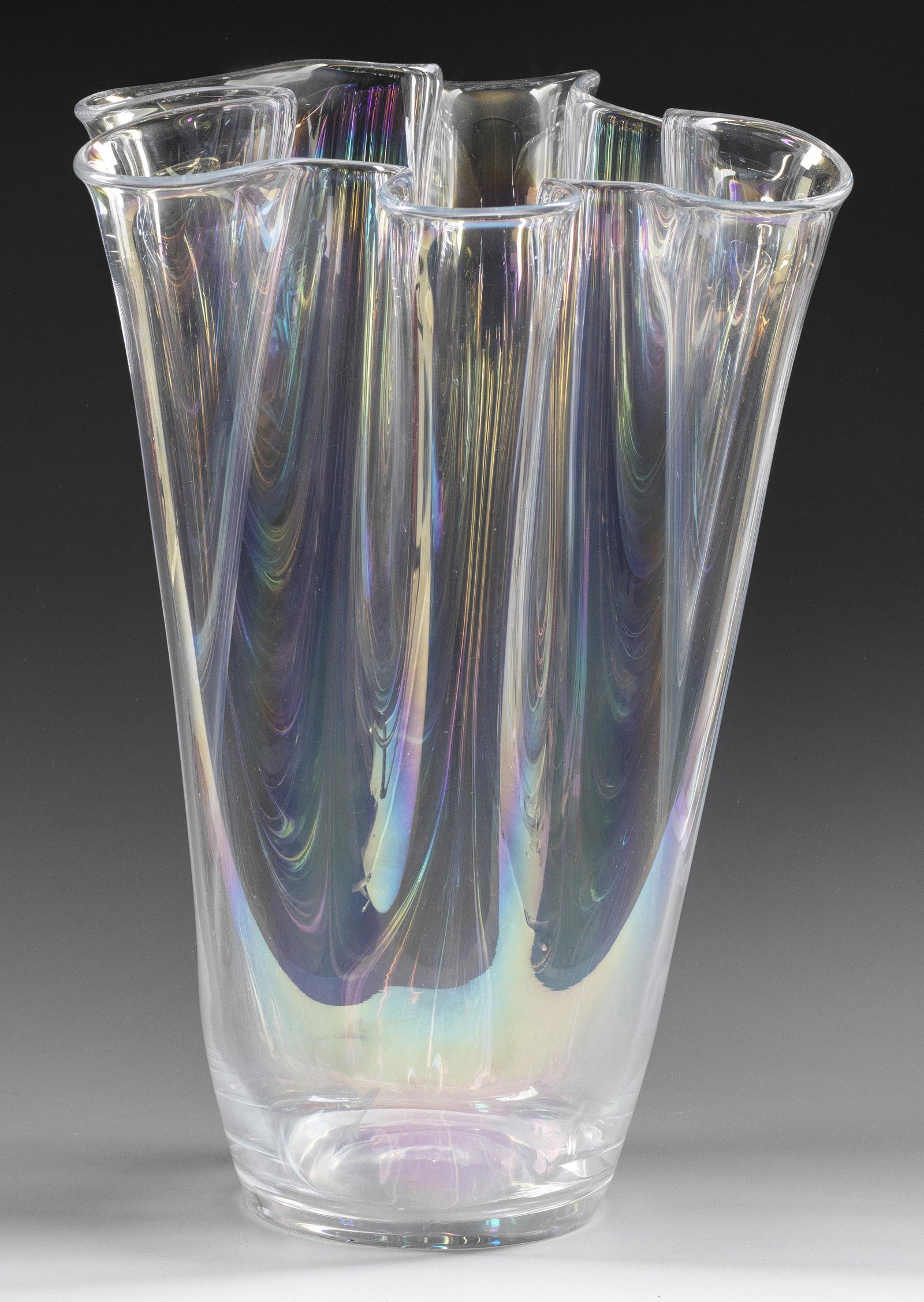 Hohe Murano-"Fazzoletto"-Vase (1 of 1)