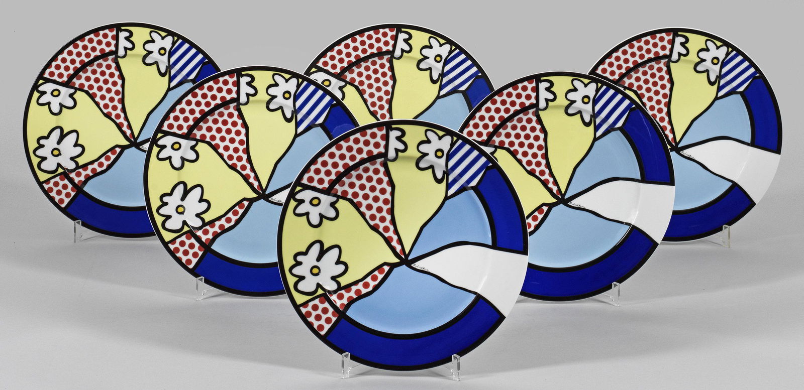 Satz von sechs limitierten KÃ¼nstler-Platztellern (1 of 1)