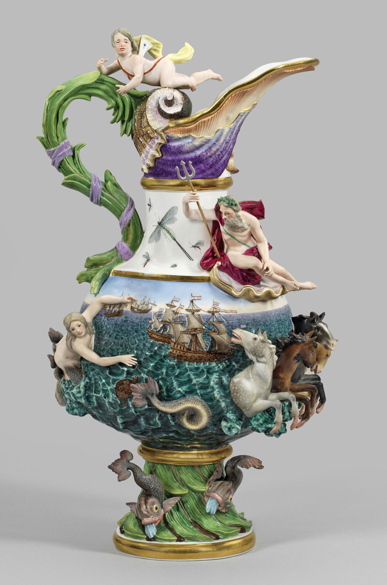 GroÃŸe prÃ¤chtige Elementvase "Das Wasser" (1 of 1)