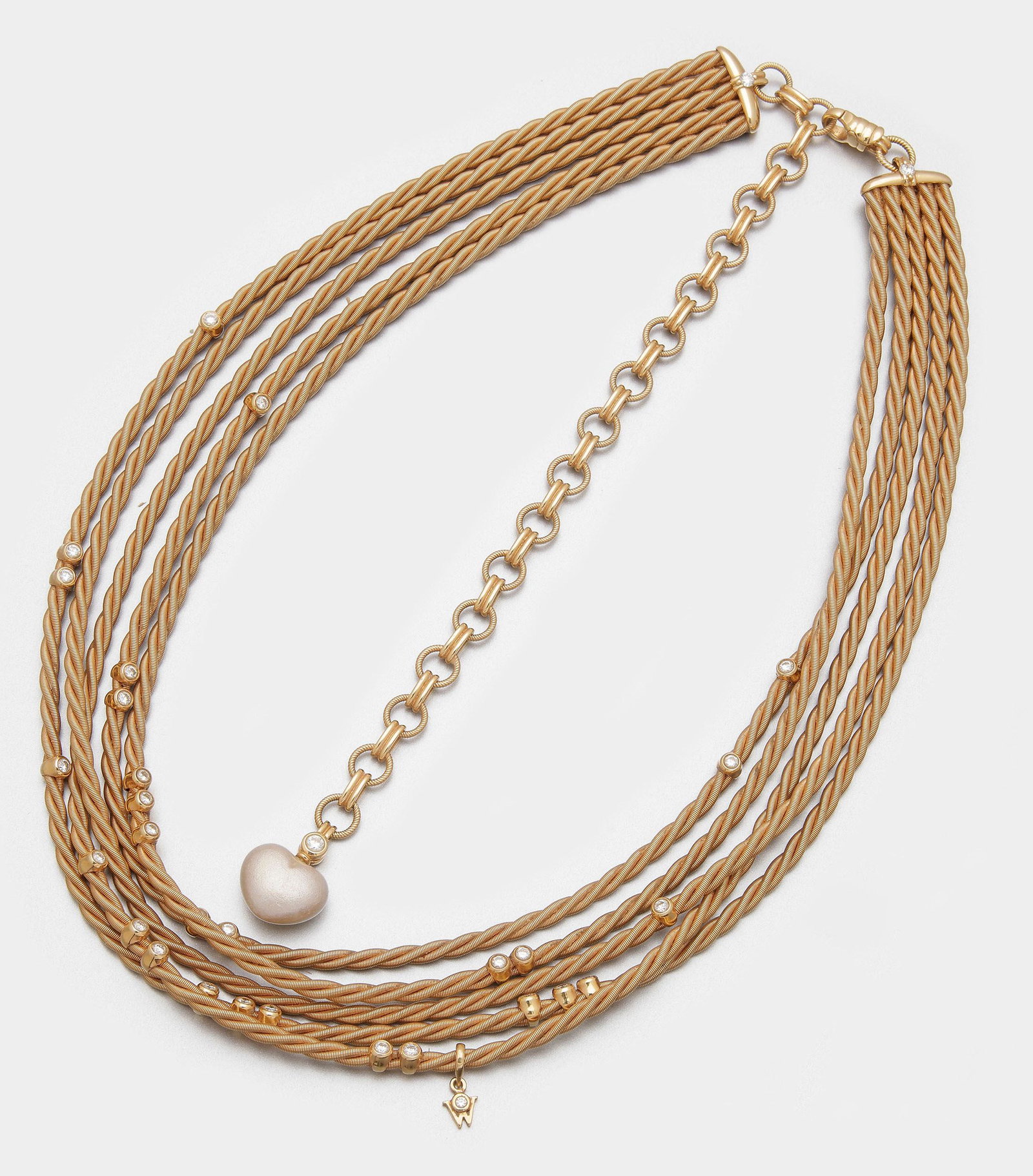 Elegantes Wellendorff Collier-"Brillantspiel" (1 of 1)