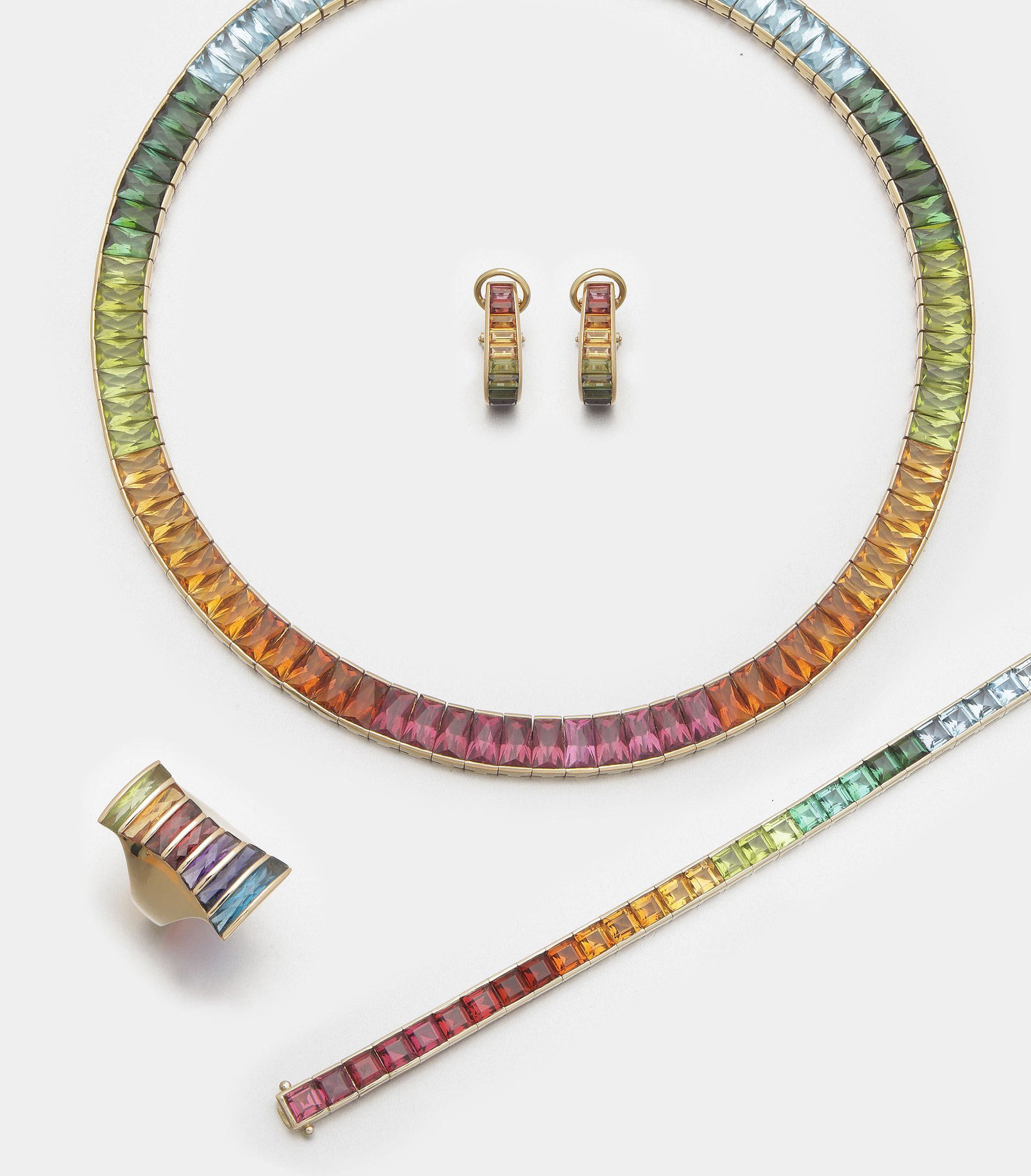 Regenbogen-Parure von H. STERN aus den 90er Jahren (1 of 1)