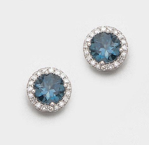 Paar klassische Topas-Ohrringe (1 of 1)