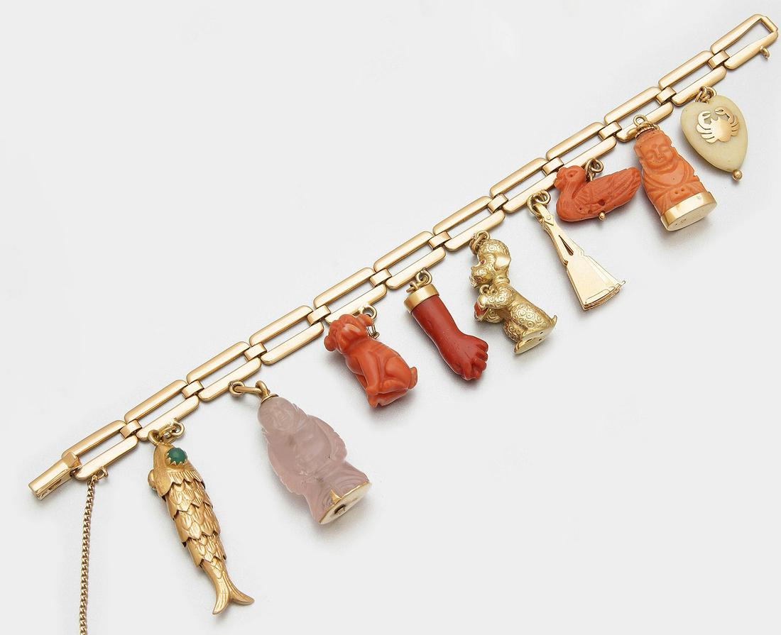 Charmantes Bettelarmband aus den 50er Jahren (1 of 1)