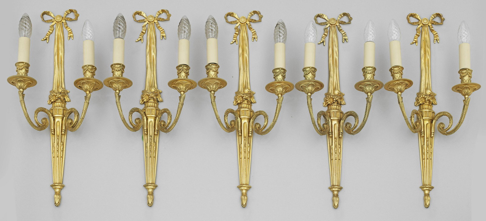 Satz von fÃ¼nf Wandappliken im Louis XVI-Stil (1 of 1)