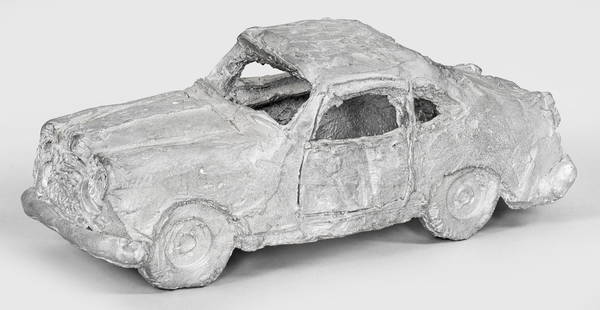 Stephan Balkenhol: (Geb. 1957 Fritzlar) Ohne Titel Antimon-Hartbleiguss, 2011. Innen geprägte Signatur, Bez., Dat. u. Nummerierung "griffelkunst 2011 (/) St. Balkenhol (/) - 215-". Guss durch das Atelier für K