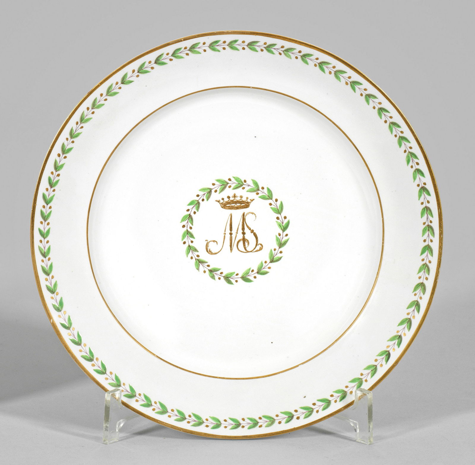 Zierteller mit Monogramm von Baron Marcello Sergardi (1 of 1)