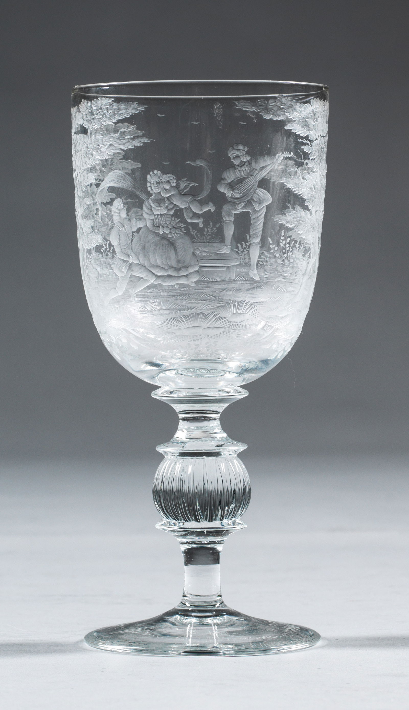 Pokal mit Watteauszene von Rudolf Schwamberger (1 of 1)