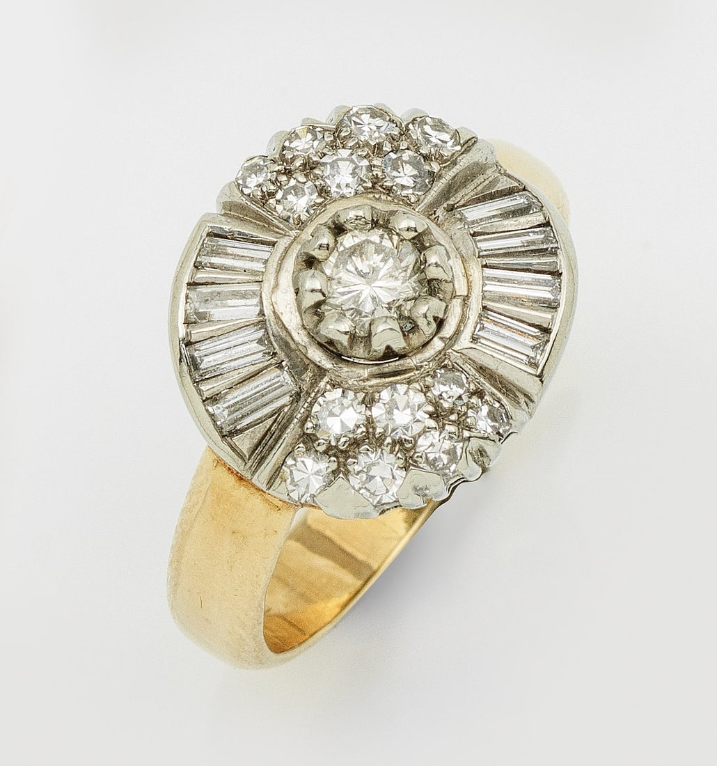 Diamantring aus den 1930er Jahren (1 of 1)