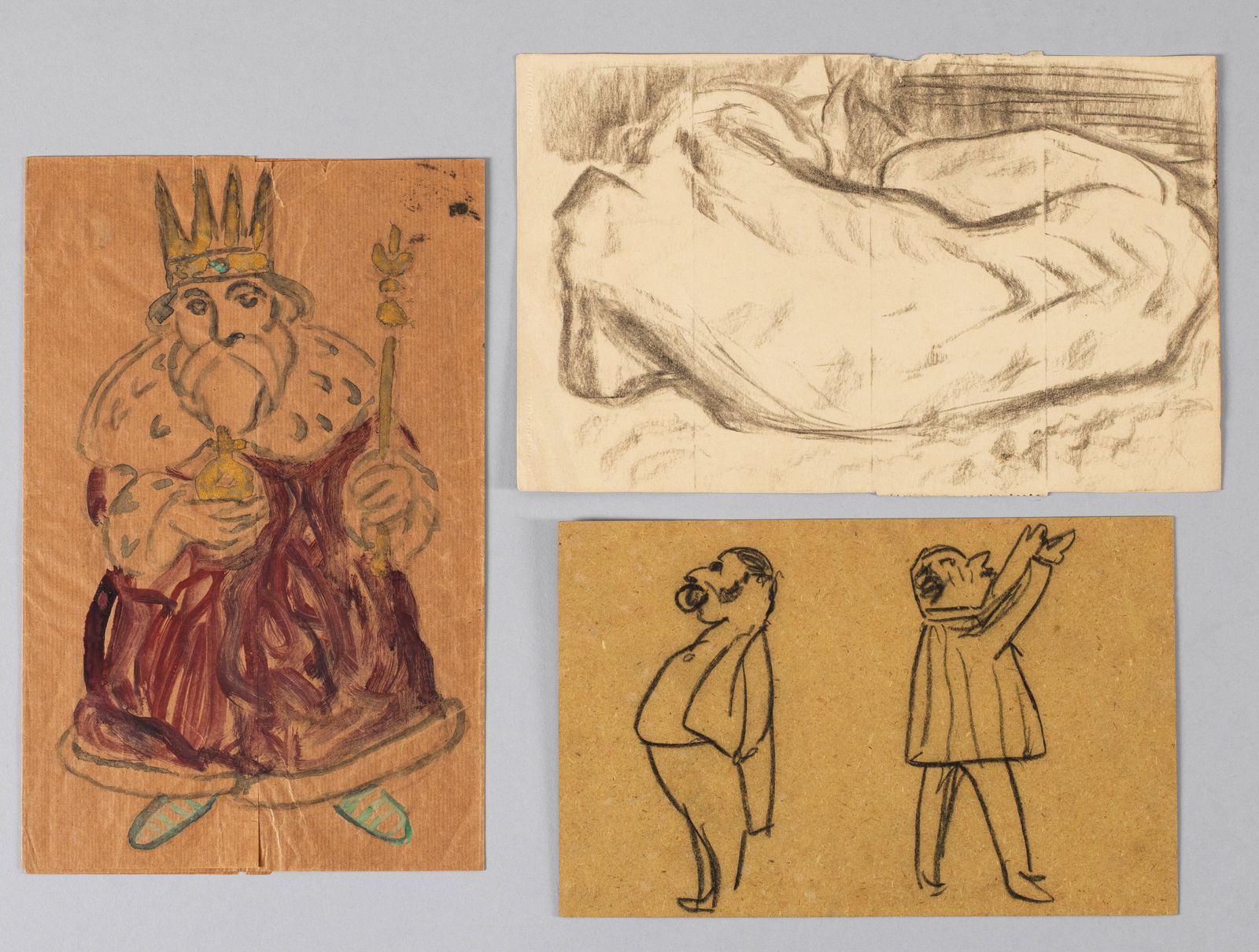 Christian Rohlfs: (1849 Niendorf - 1938 Hagen) Kollektion von drei Zeichnungen und Aquarellen für die Kinder von Karl Ernst Osthaus Die Arbeiten entstanden Anfang des 20. Jhs. in Hagen, wo der Künstler seit 1