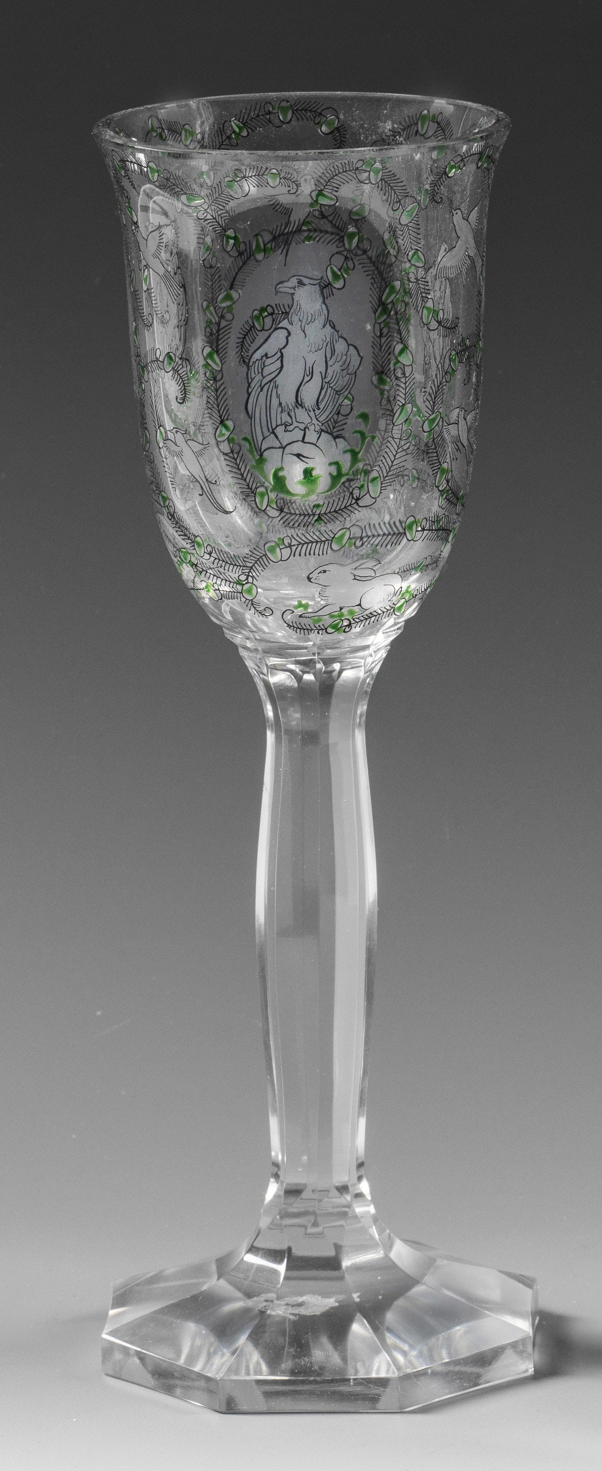 decorative cup with birds and wild animals (1 of 1)