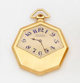 Art Déco-Taschenuhr von Movado-"Chronometre" (1 of 1)