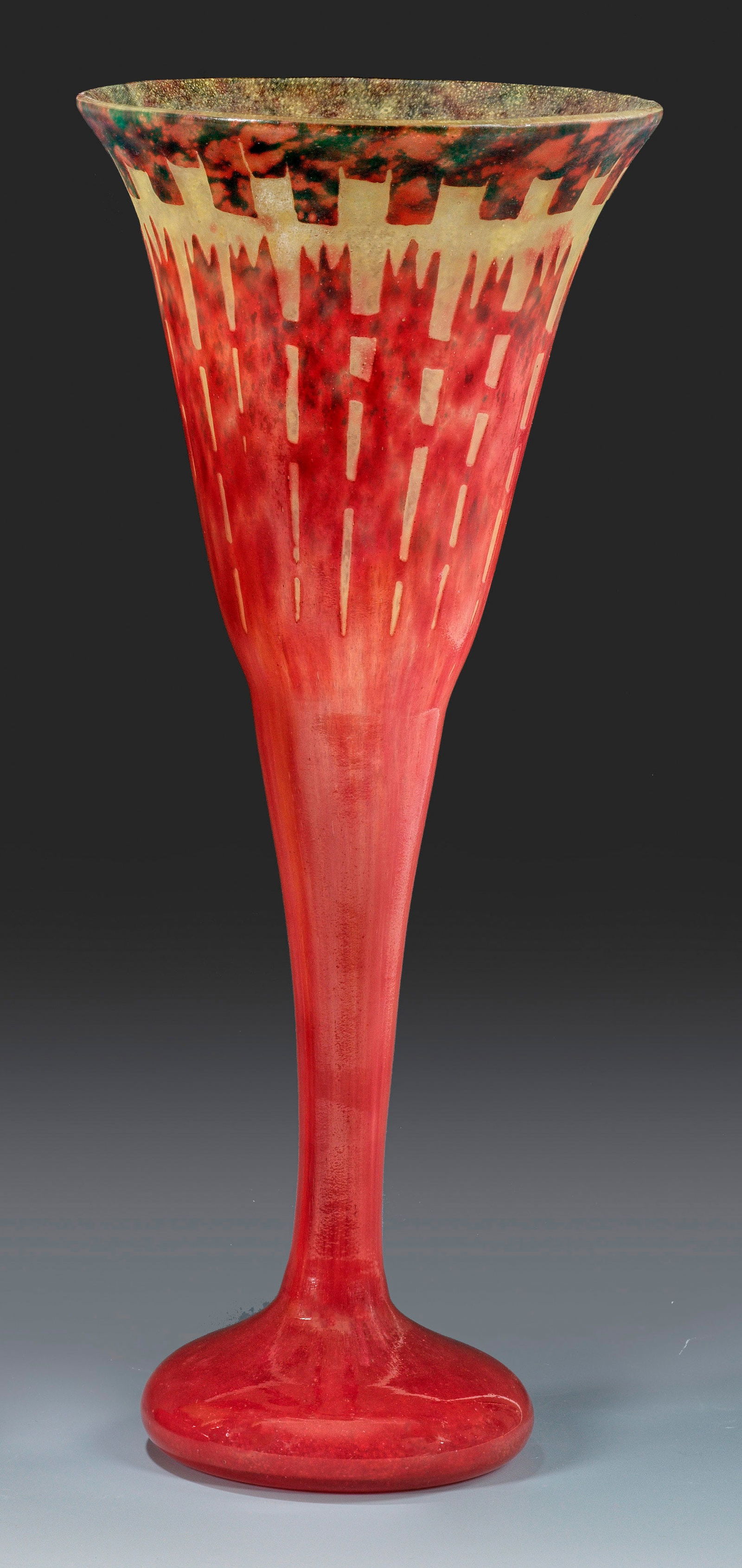 Art Déco-Vase "Chicorées" von Le Verre Français (1 of 1)