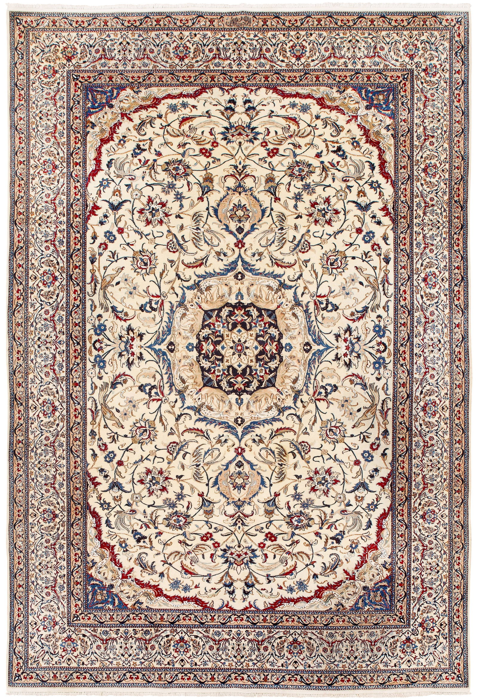 Signierte Nain-Brücke der Meisterknüpfer Manufaktur Habibian (1 of 1)