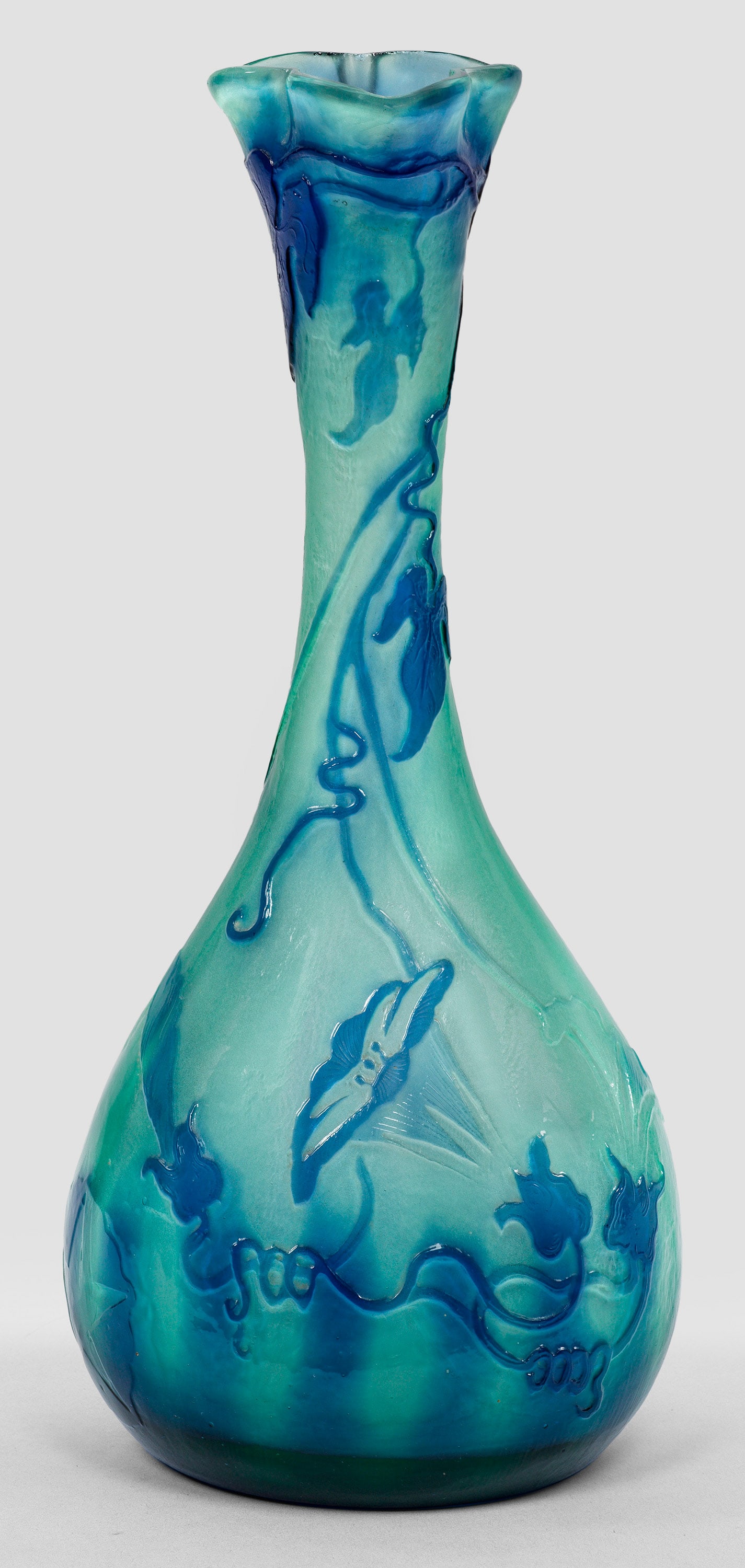 Enghalsvase mit Prachtwinden-Dekor "Volubilis" von Emile (1 of 2)