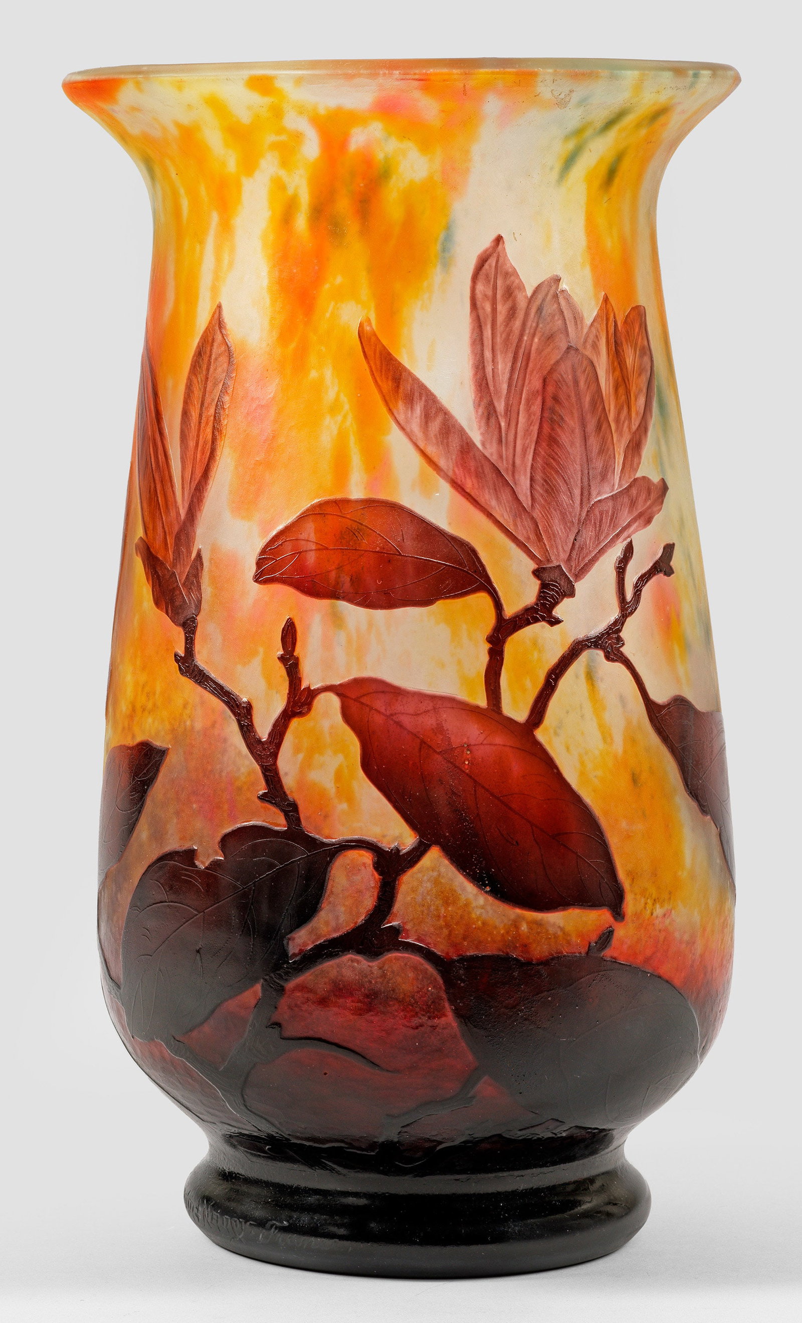 Große Ziervase mit Dekor "Magnolias" (1 of 1)