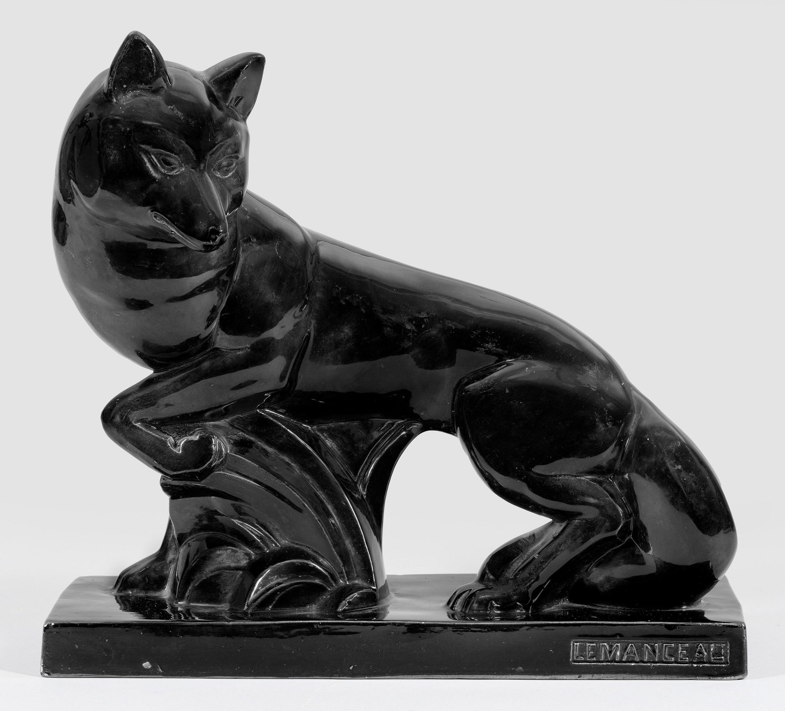 Große Art Déco Fuchs-Figur (1 of 1)