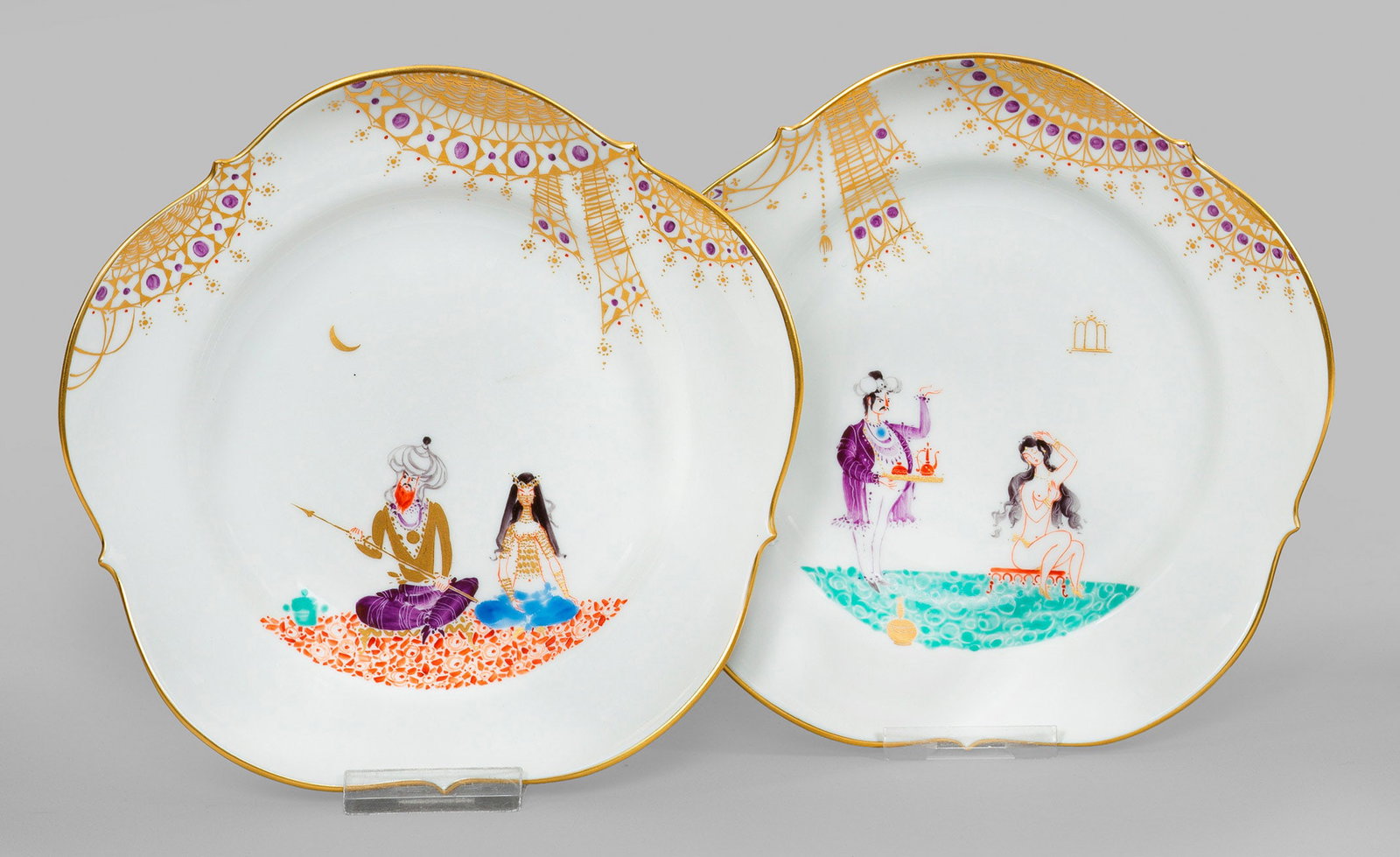 Zwei Dessertteller mit Dekor "1001 Nacht" (1 of 1)