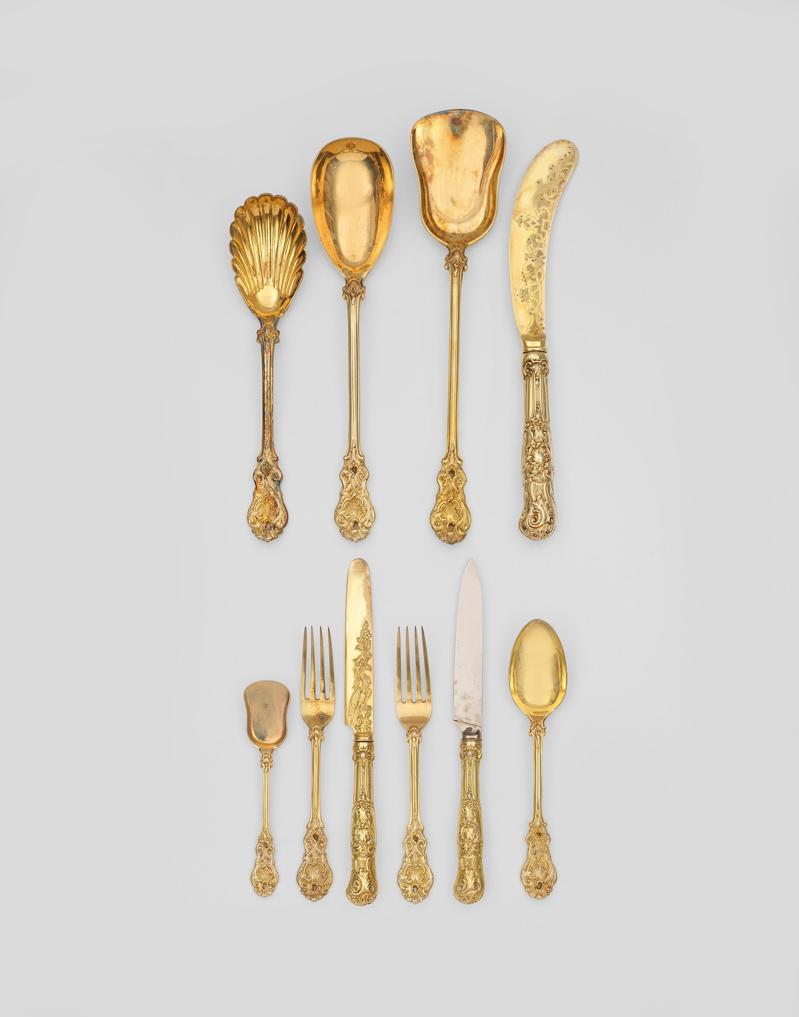 Umfangreiches viktorianisches Dessertbesteck (1 of 7)