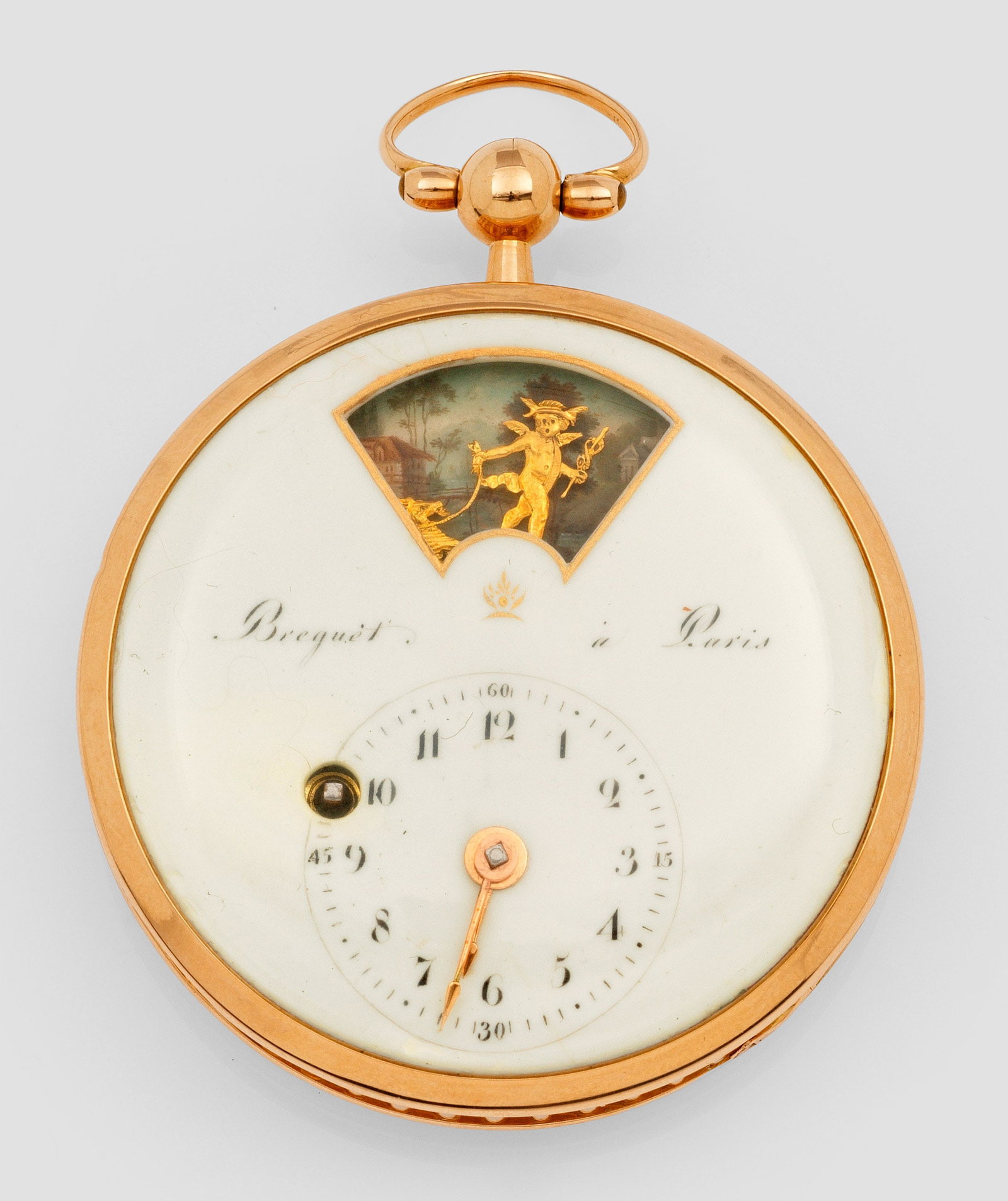 Seltene Empire-Spindeltaschenuhr mit Automatenfunktion (1 of 2)