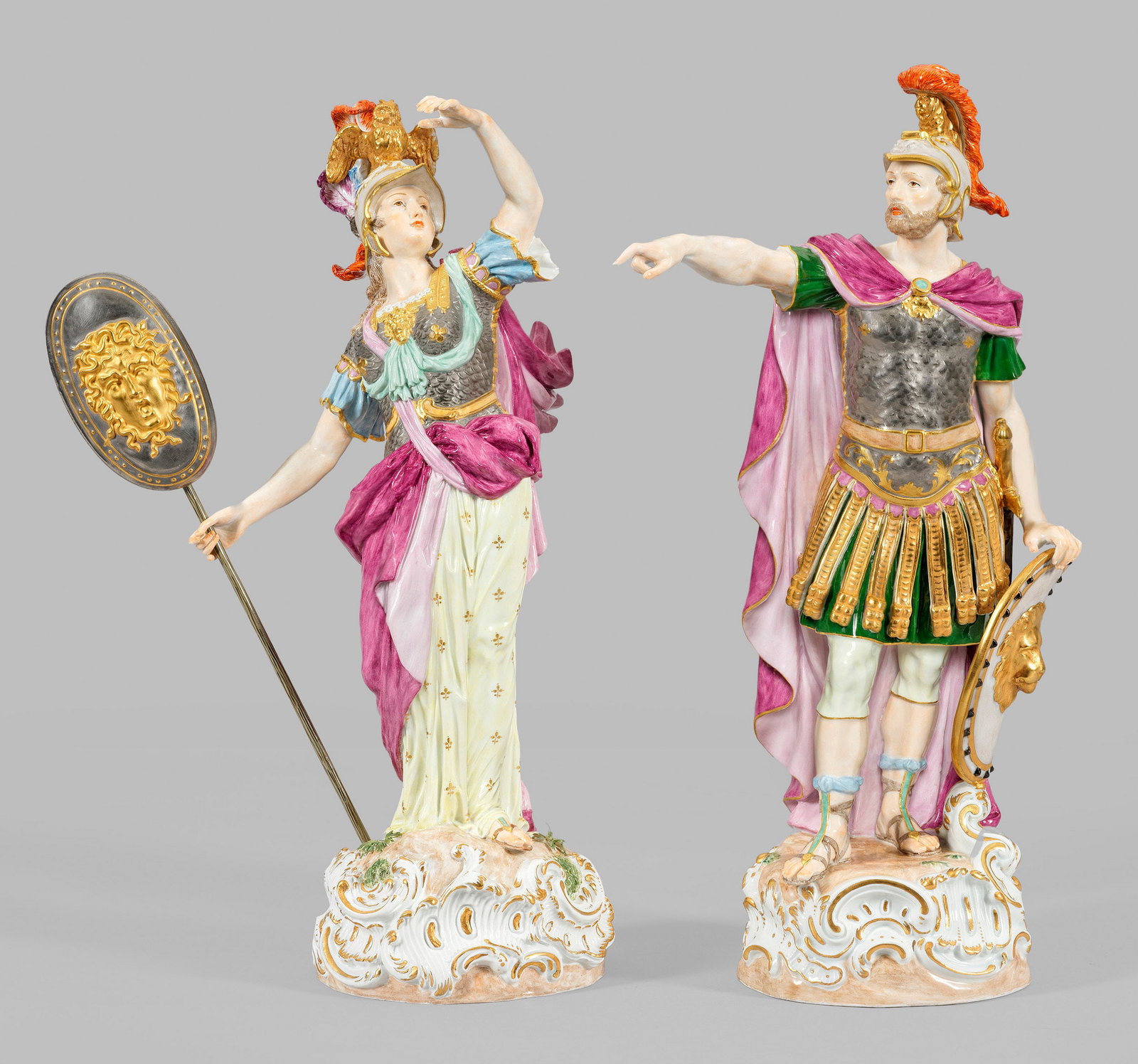 Paar Meissen Figuren von "Mars" und "Minerva" (1 of 3)