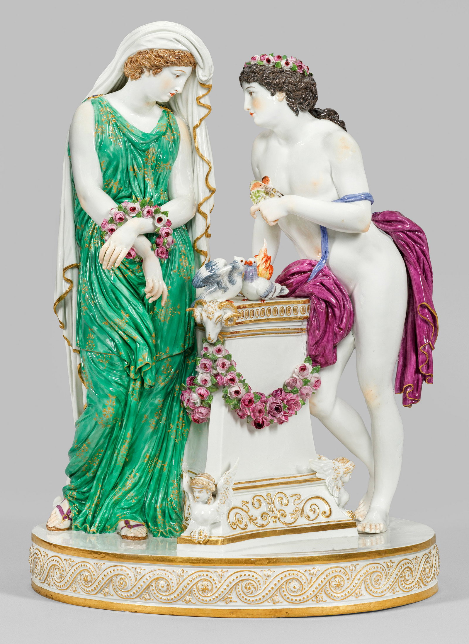 Große Figurengruppe "Die besiegte Liebe". Originaltitel (1 of 1)