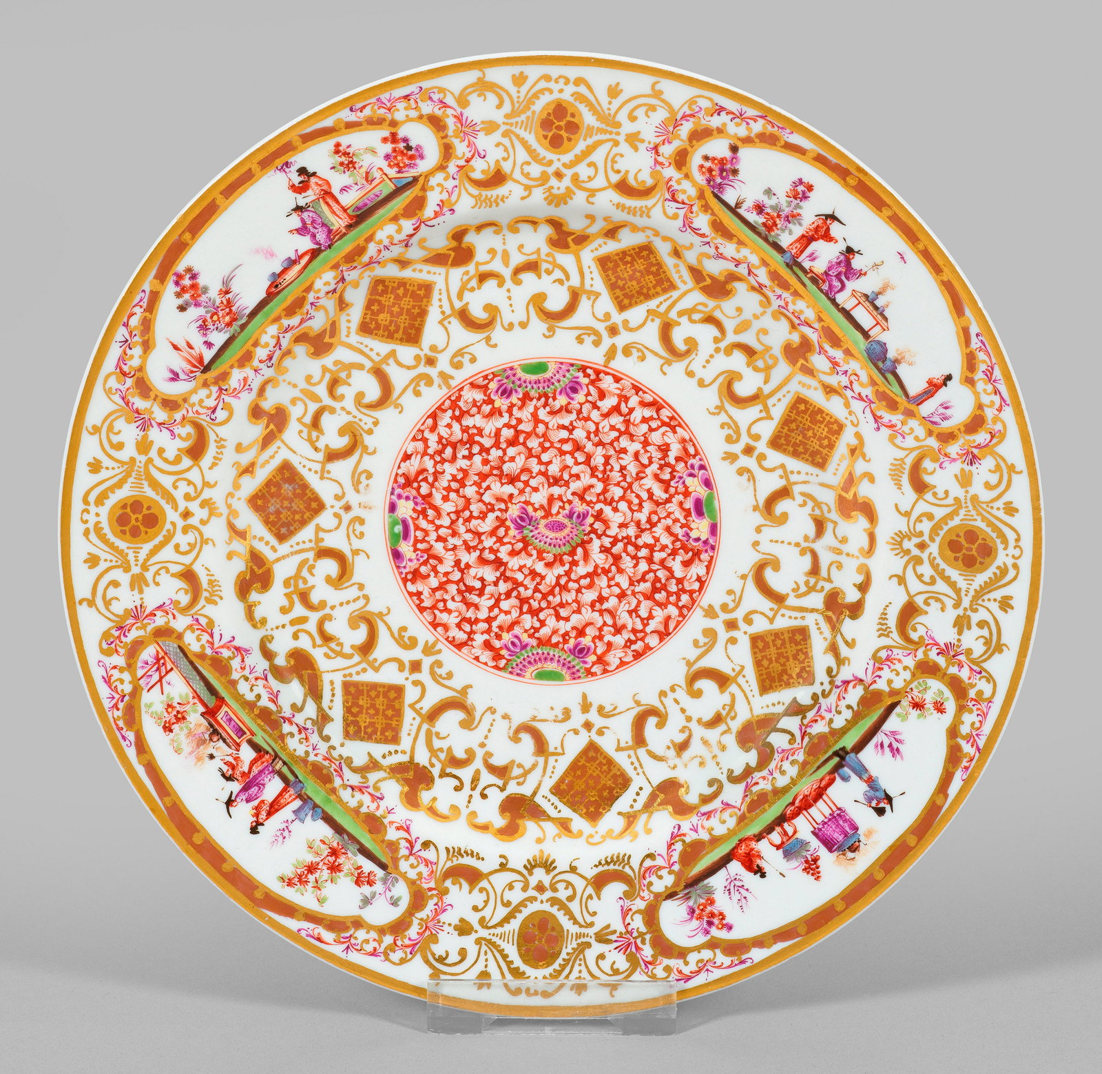 Seltener Meissen Zierteller mit Hoeroldt-Chinoiserien (1 of 1)