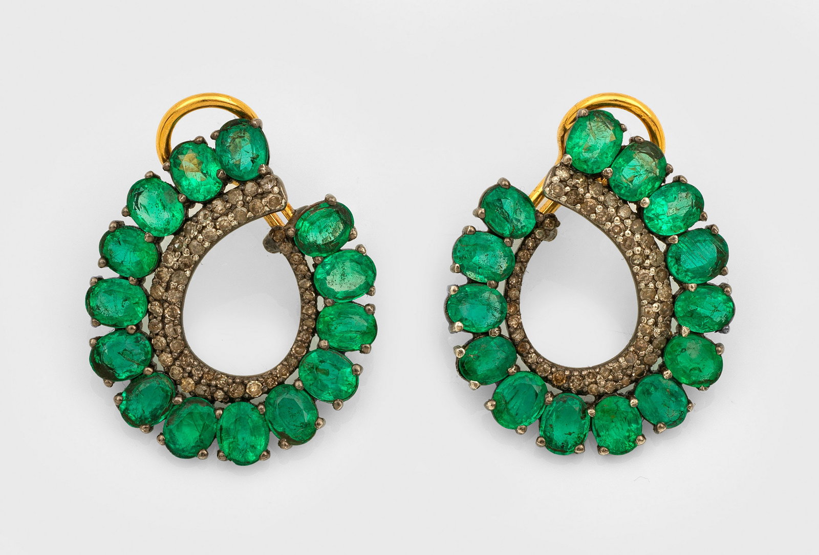 Paar Smaragd-Ohrringe (1 of 1)