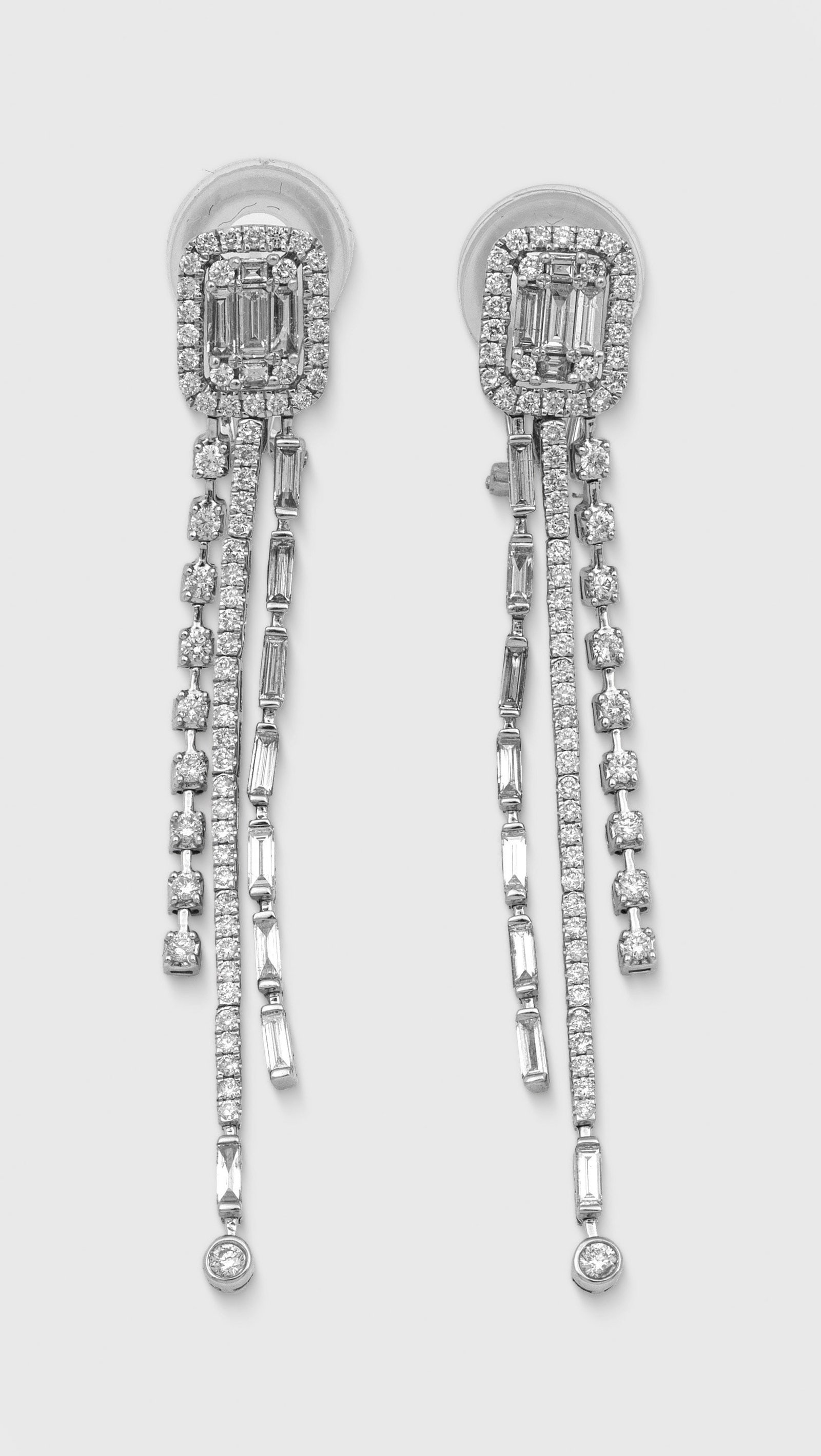 Paar extravagante Diamant-Ohrgehänge (1 of 1)