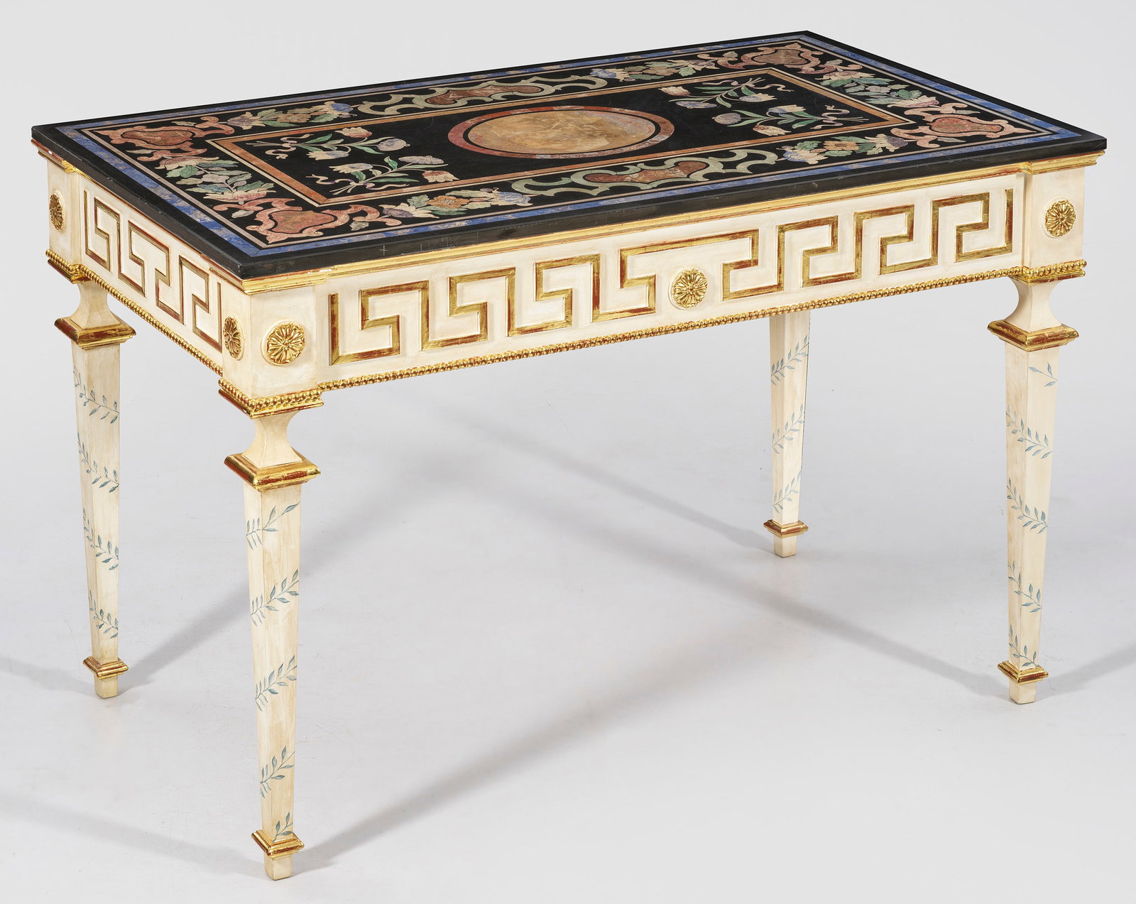 Großer Louis XVI-Tisch mit Scagliolaplatte (1 of 3)