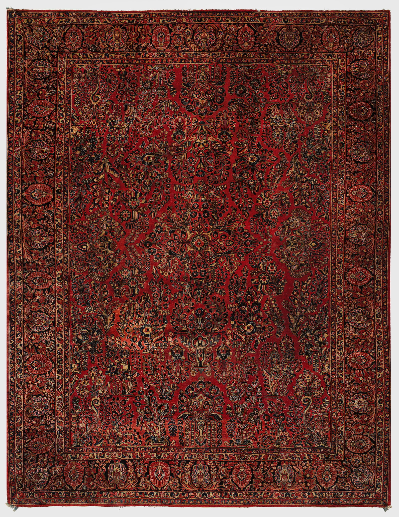 Großer antiker Sarough-Teppich (1 of 1)