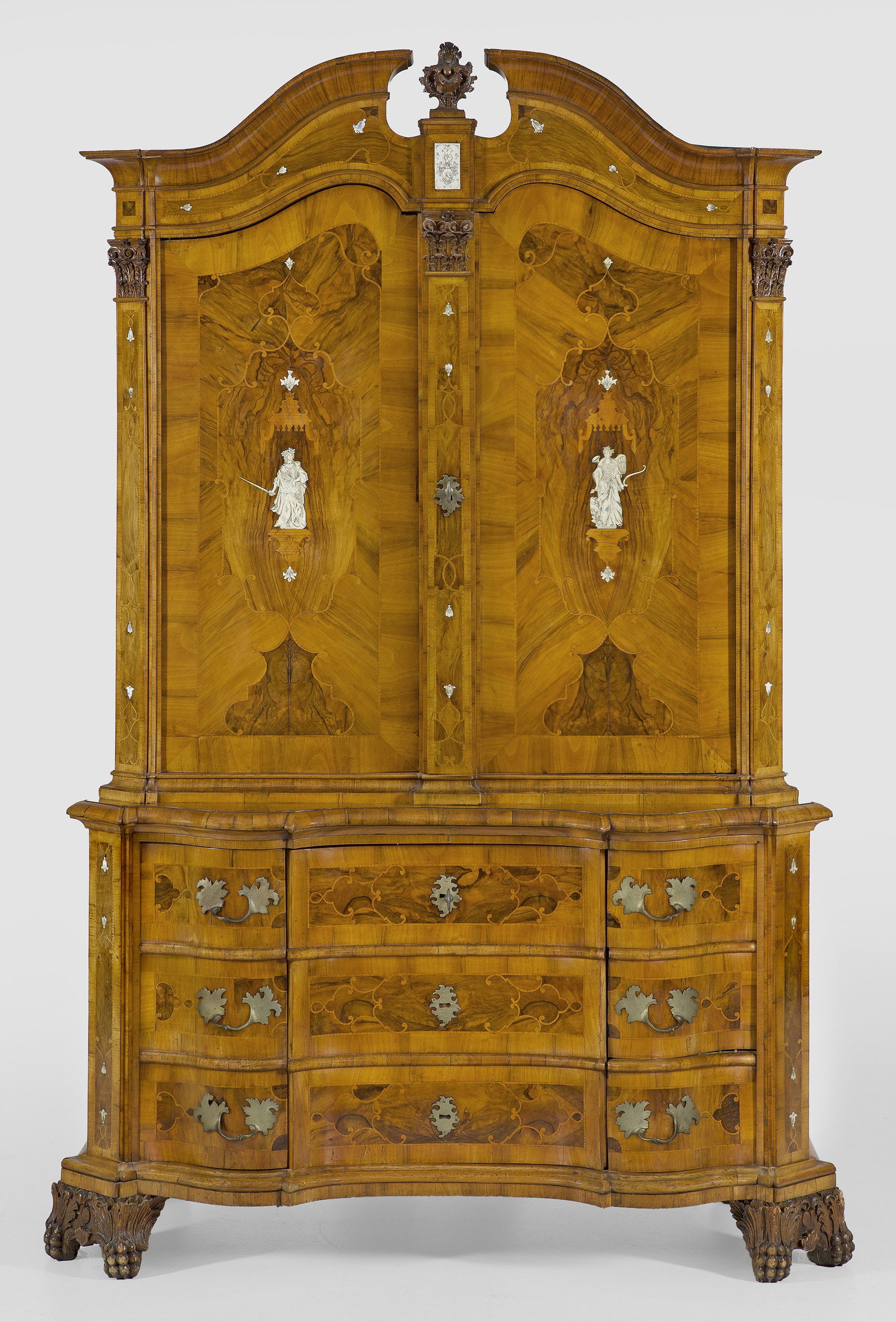 Herausragender Barock-Aufsatzschrank (1 of 1)