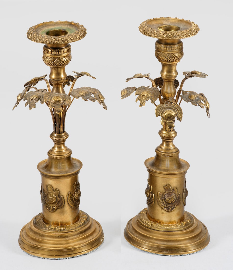 Paar Historismus-Kerzenleuchter (1 of 1)