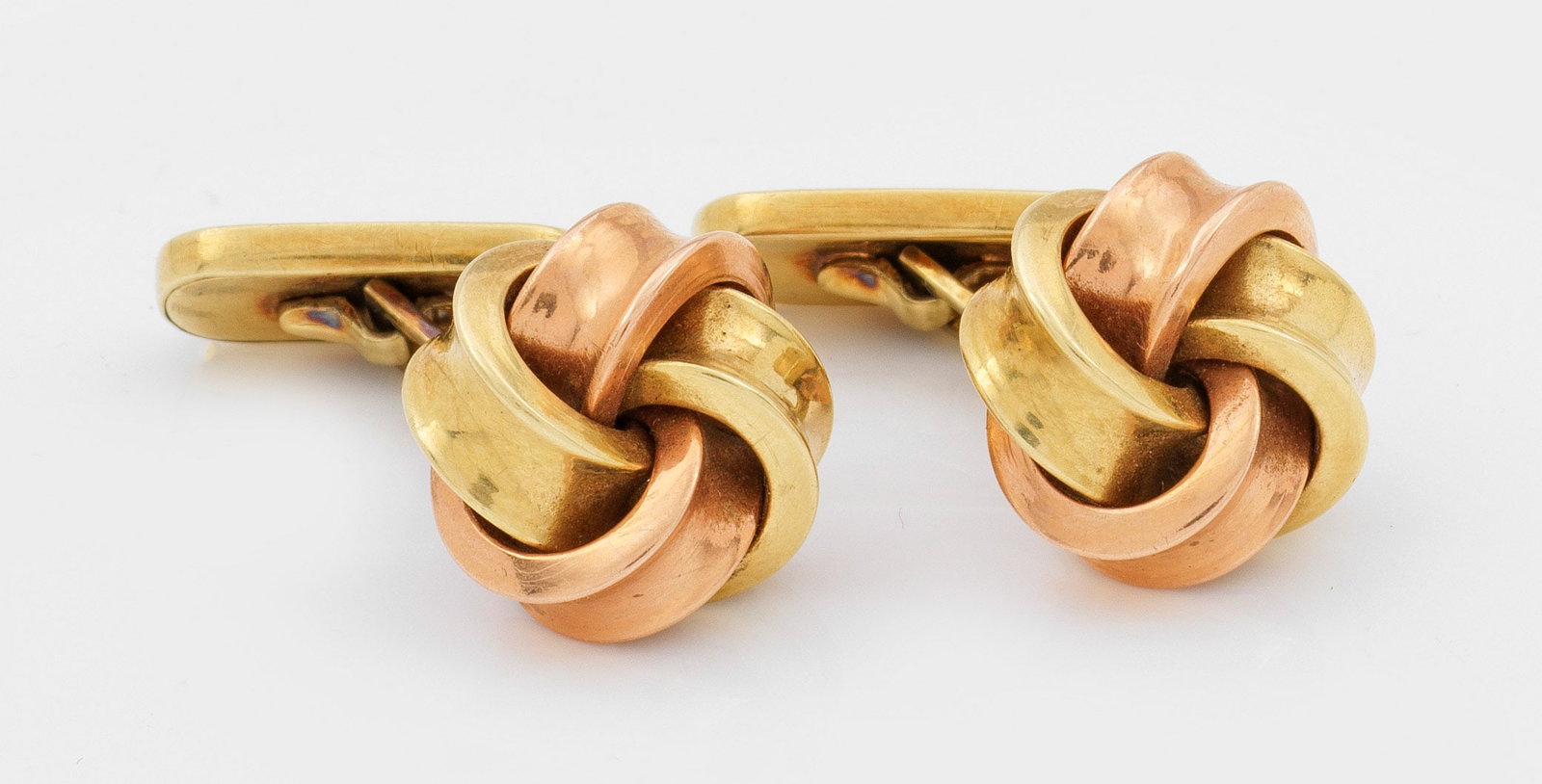 Paar klasssiche Manschettenknöpfe à deux couleurs (1 of 1)