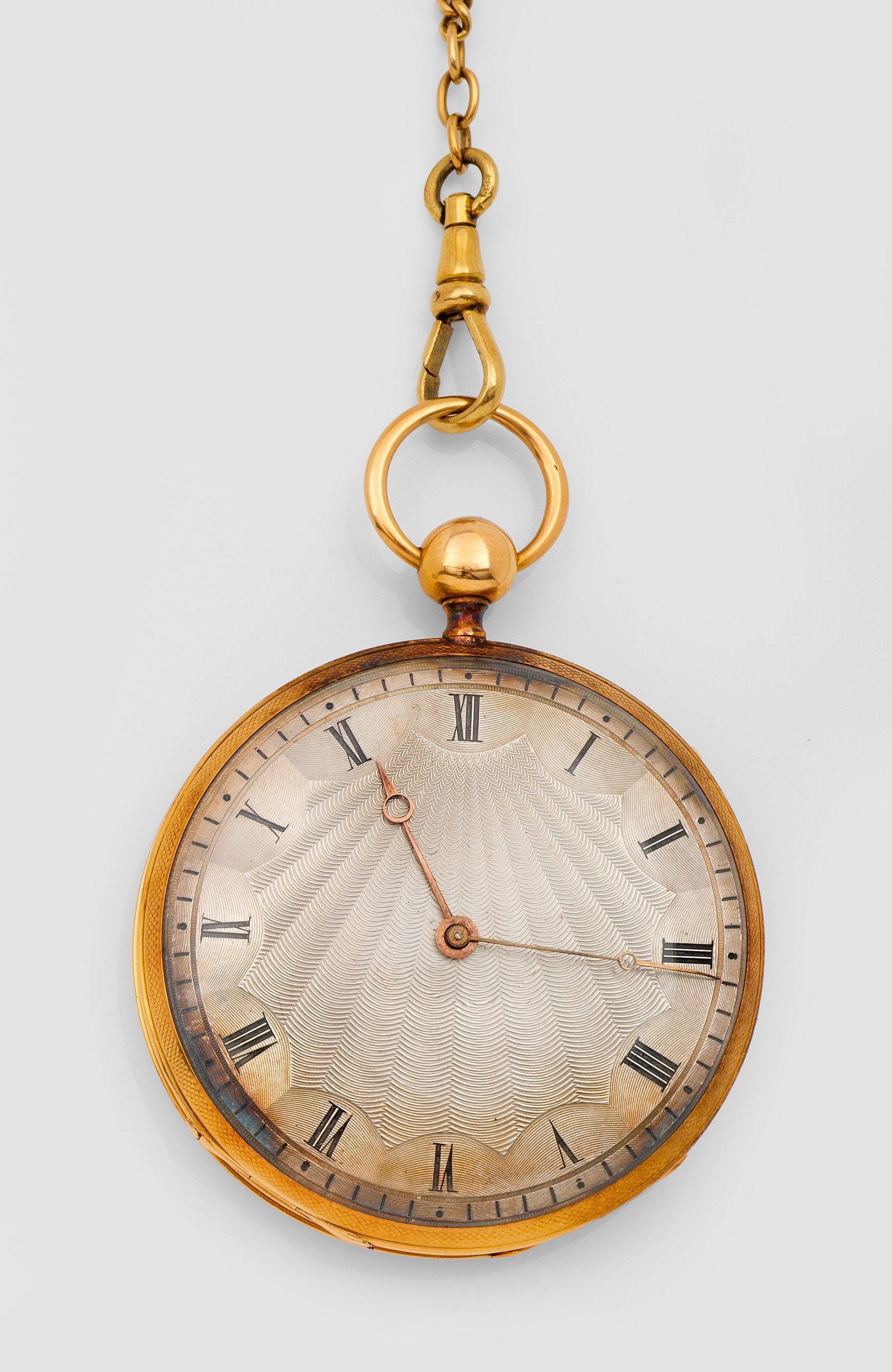 Art Déco-Herrentaschenuhr mit Uhrenkette (1 of 1)