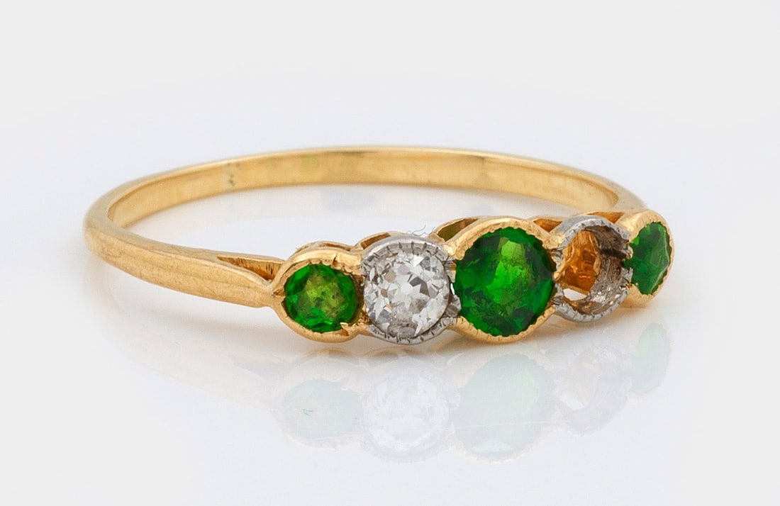 Tsavorit-Diamant-Ring (1 of 1)