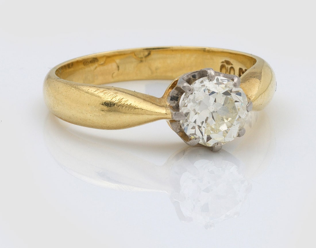 Klassischer Diamantsolitär-Ring (1 of 1)