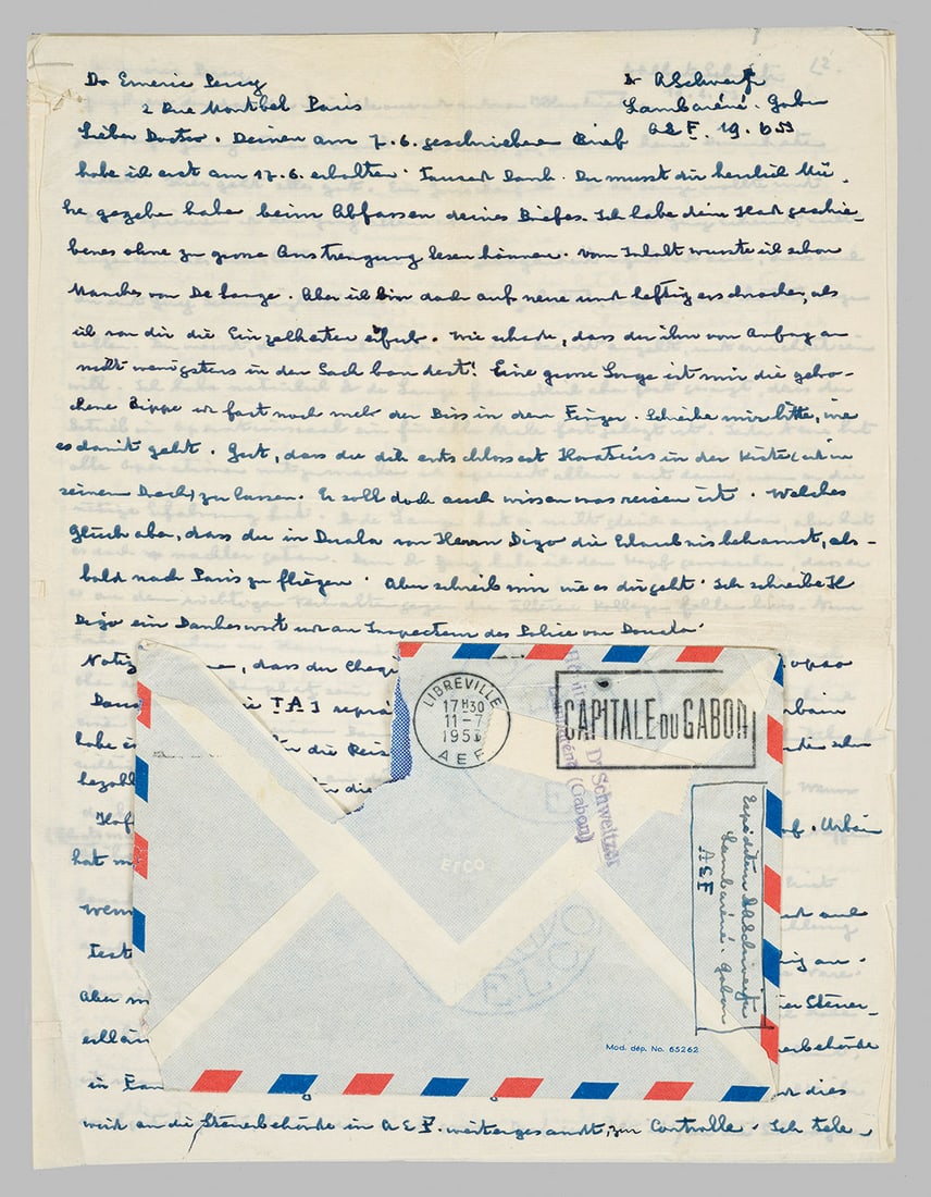 Unveröffentlichter Brief von Albert Schweitzer (1 of 1)