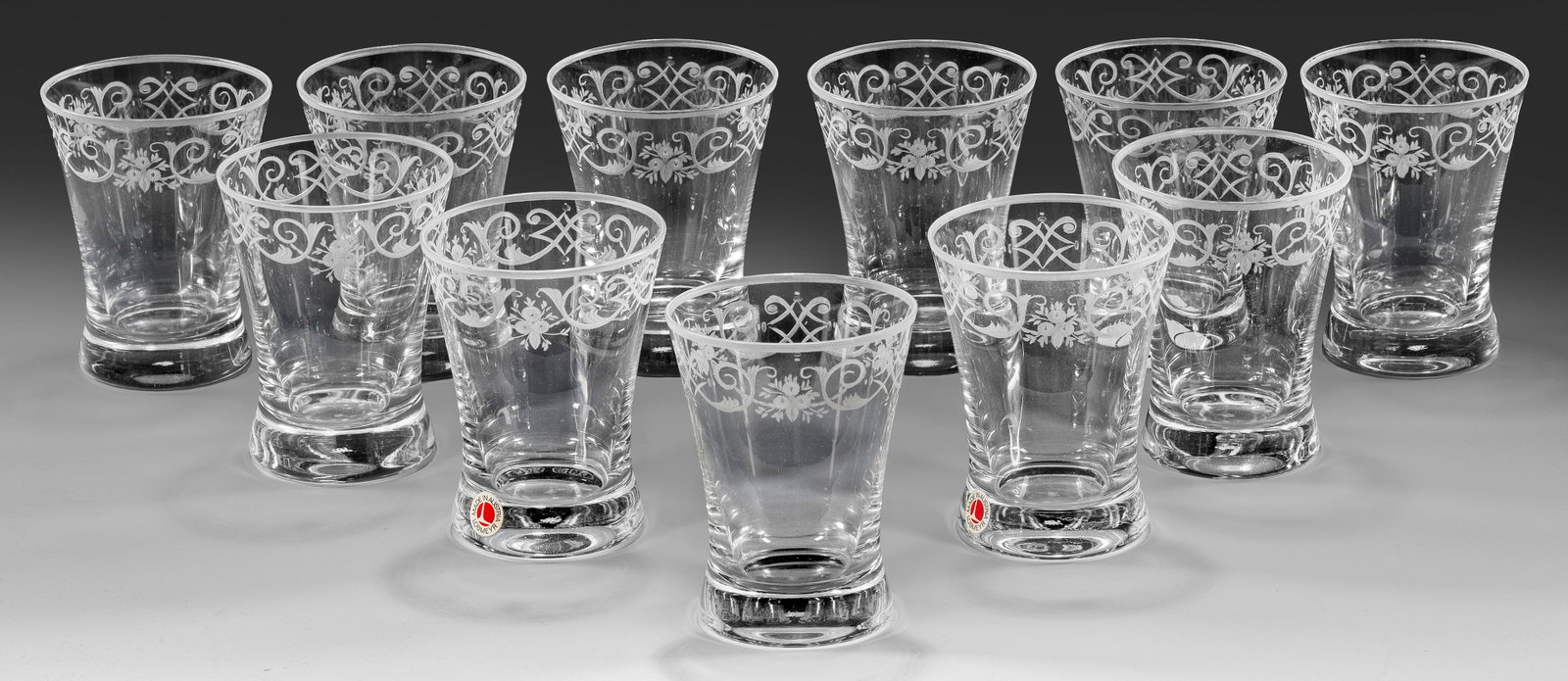 11 Lobmeyr-Wassergläser aus dem Trinkservice "Barock" (1 of 1)