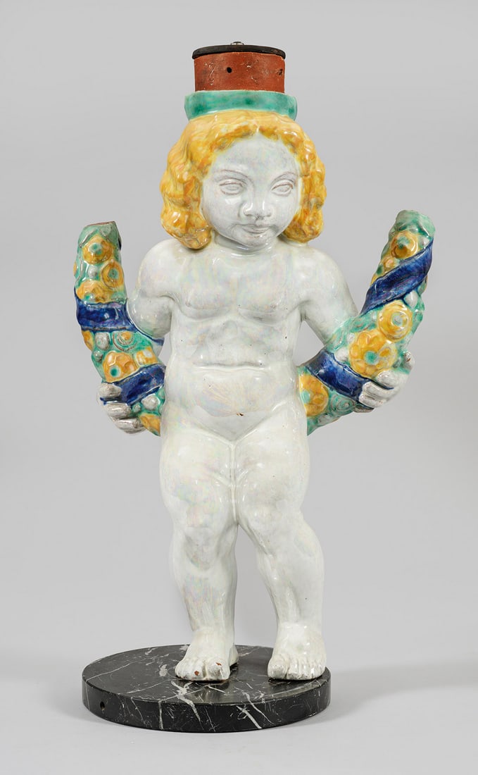 Großer Karlsruher-Putto mit Blumengirlande (1 of 1)