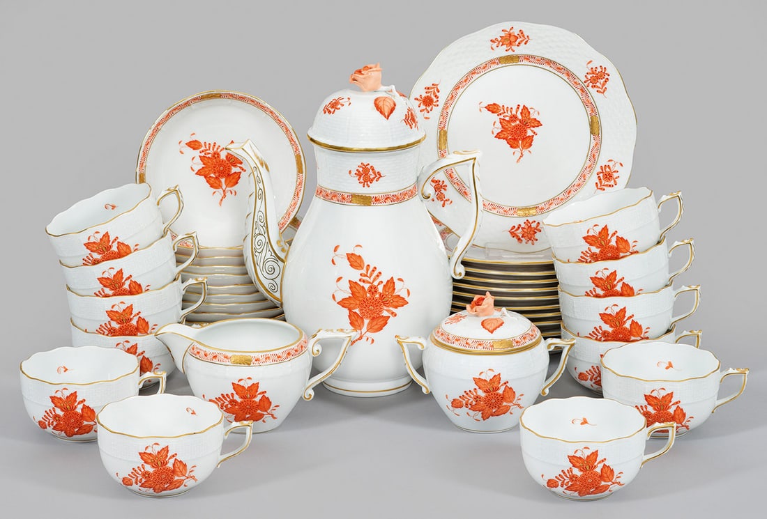 Teilservice "Apponyi Orange" von Herend (1 of 1)