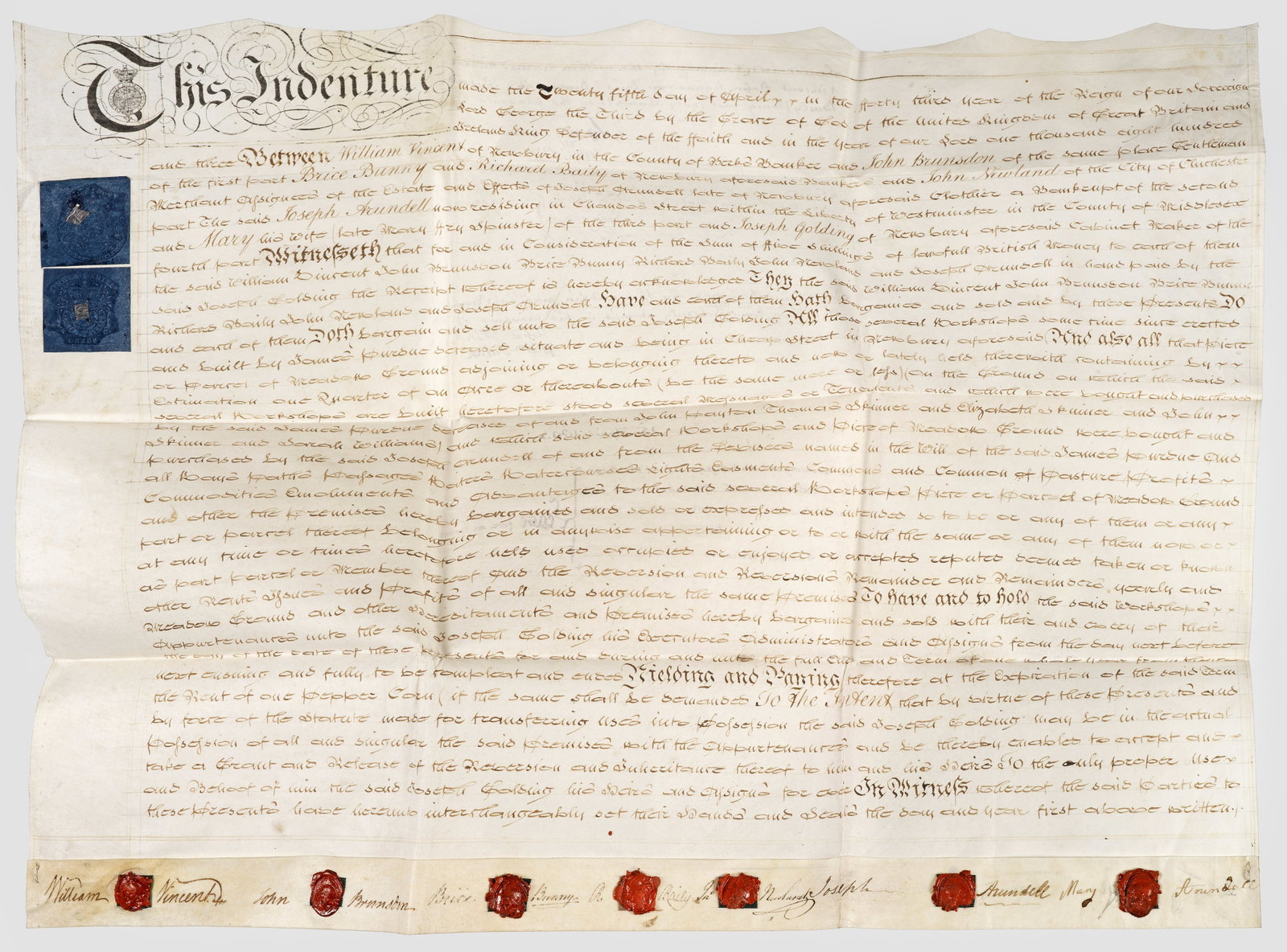 Zwei englische Pergamenturkunden (1 of 2)